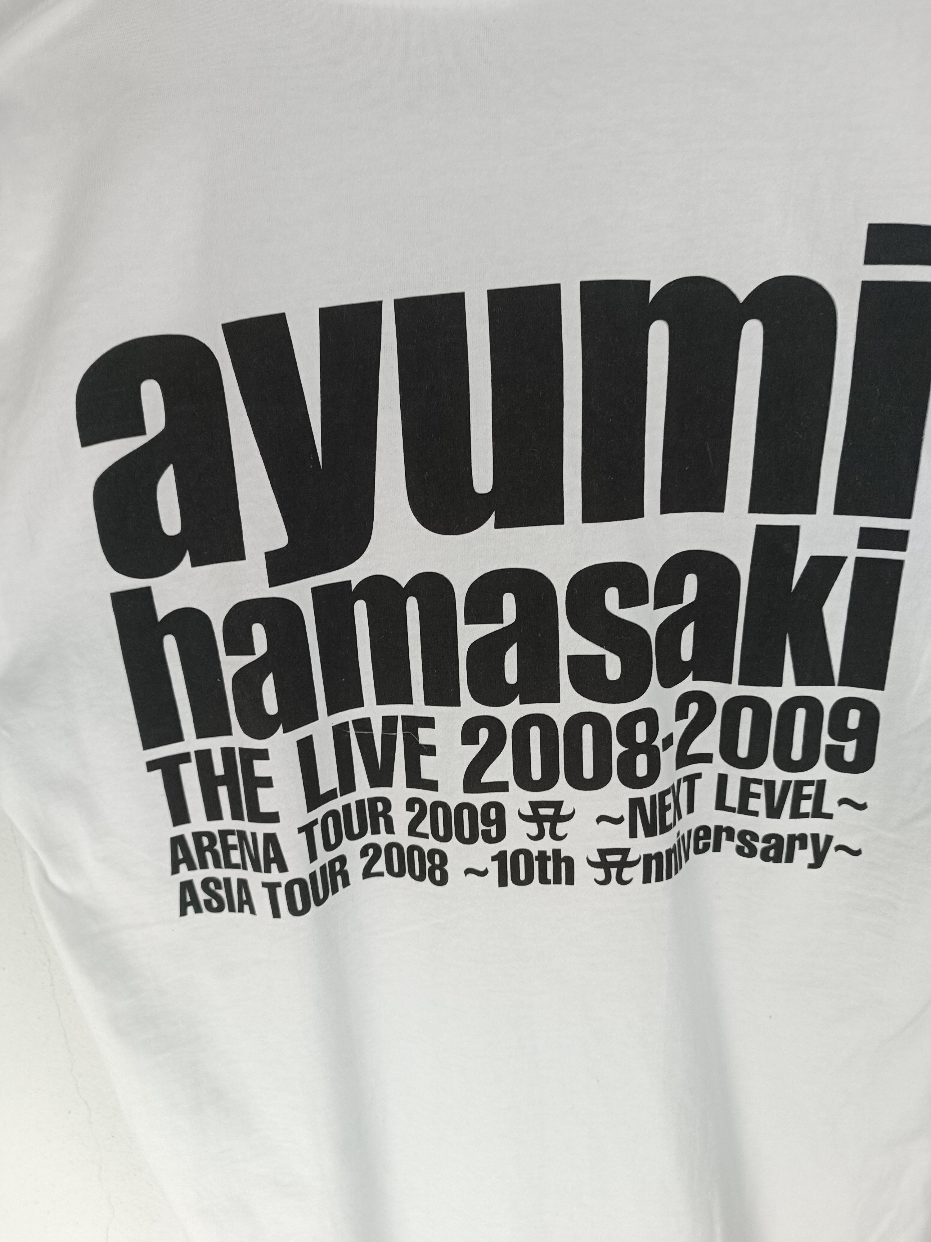 Rap Tees VINTAGE '08 AYUMI HAMASAKI OVP TOUR TEE VERY RARE! Size US M / EU 48-50 / 2 - 12 Thumbnail