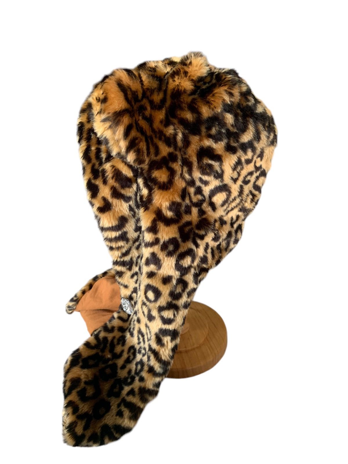 Japanese Brand Plush Leopard Horn Earflap Animals Rayalice Beanie Hats🐆 Size ONE SIZE - 14 Thumbnail