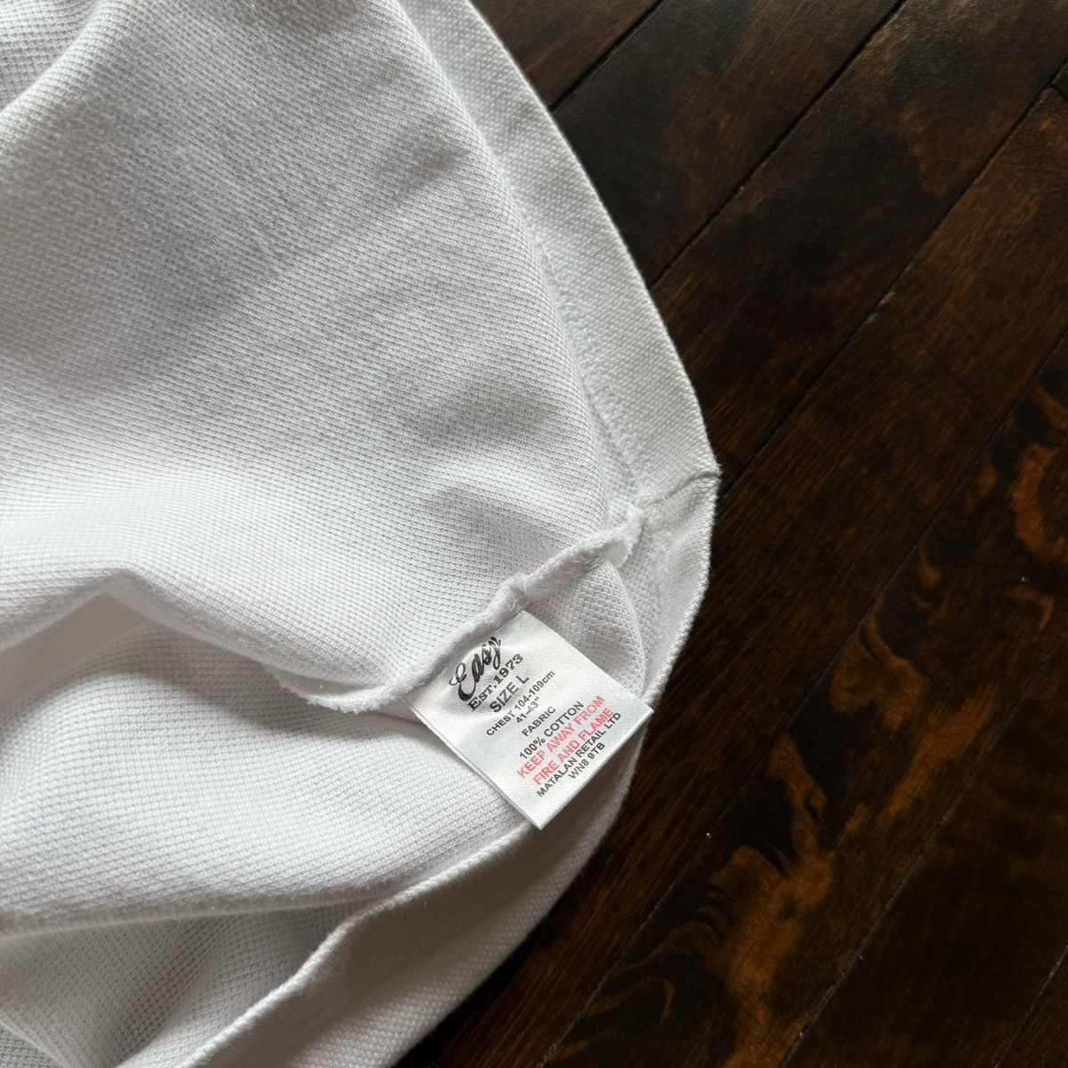 Designer England Easy Mens White Red Polo Shirt Embroidered Size US L / EU 52-54 / 3 - 5 Thumbnail