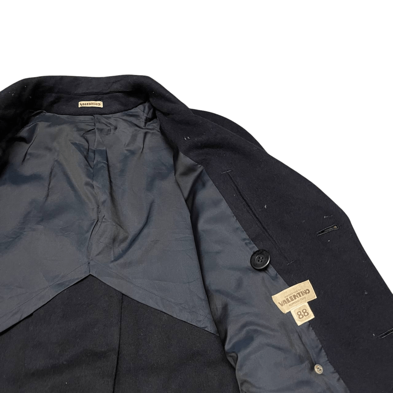Valentino Vintage 90's Valentino Wool Long Coat Double Breasted Size US M / EU 48-50 / 2 - 7 Thumbnail