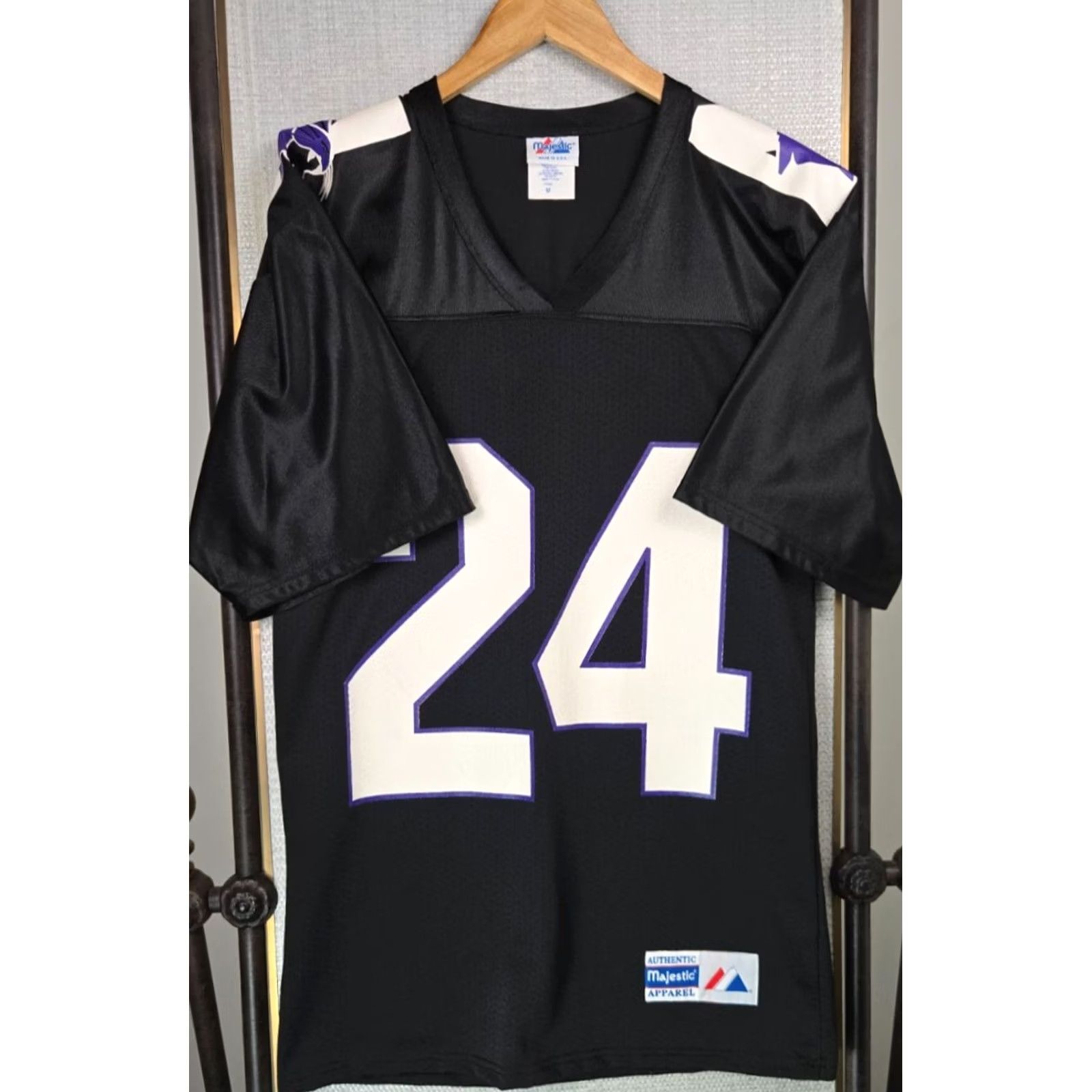 AUTRY Majestic Northwestern Darnell Autry Jersey Black Medium VTG 90s USA Football Shirt Mens Size US M / EU 48-50 / 2 - 2 Thumbnail