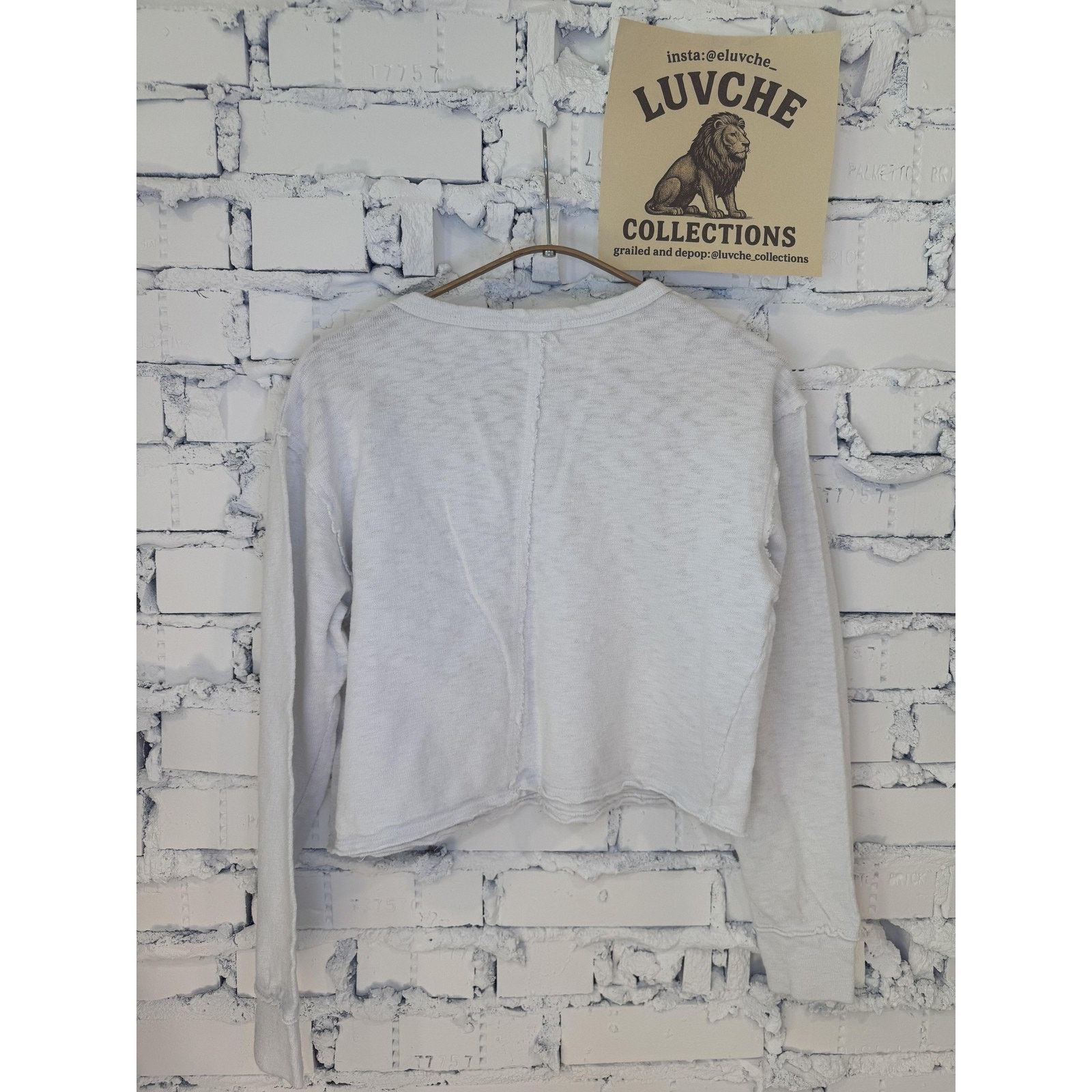 Everlane TLA Womens S White Long Sleeve Pocket Pullover Size S / US 4 / IT 40 - 2 Thumbnail