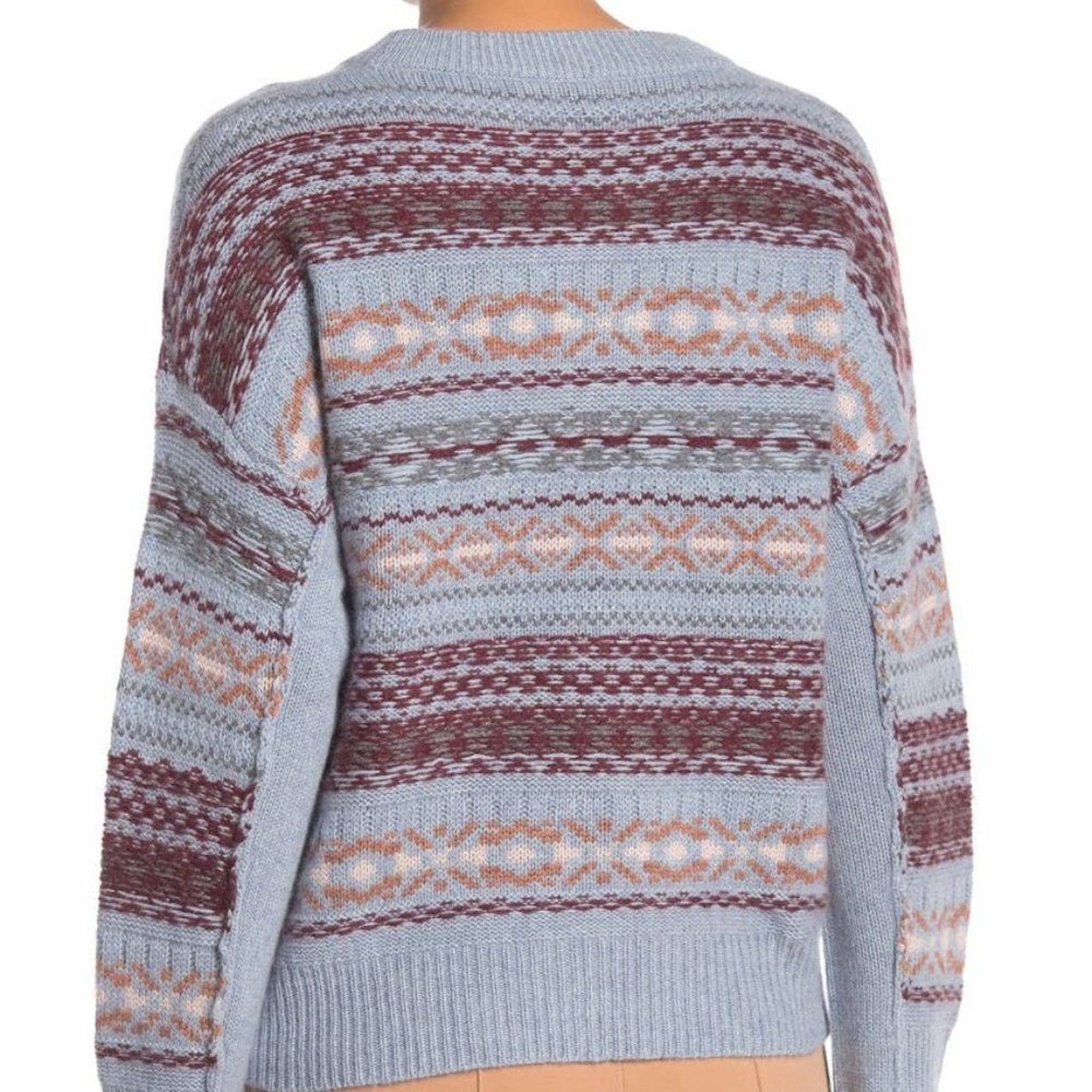 360Cashmere Fair Isle Print Wool & Cashmere Blended Sweater-360 Cashmere Size S / US 4 / IT 40 - 2 Thumbnail