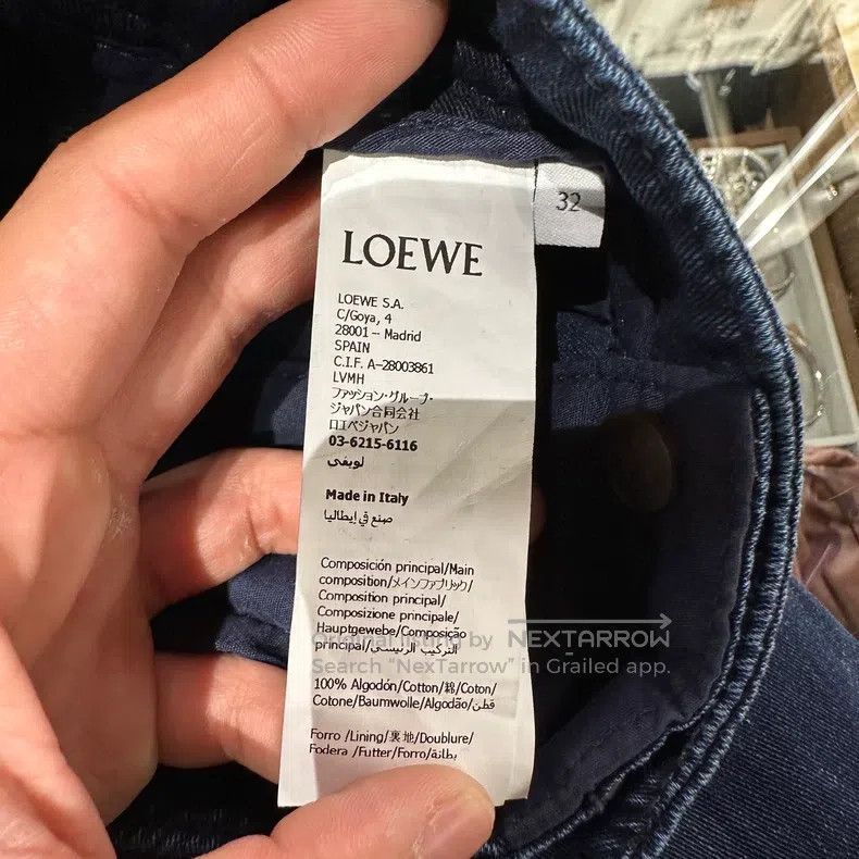 Loewe Loewe Ruffled Belted Denim Tapered Pants Size 42" / US 20 - 4 Thumbnail