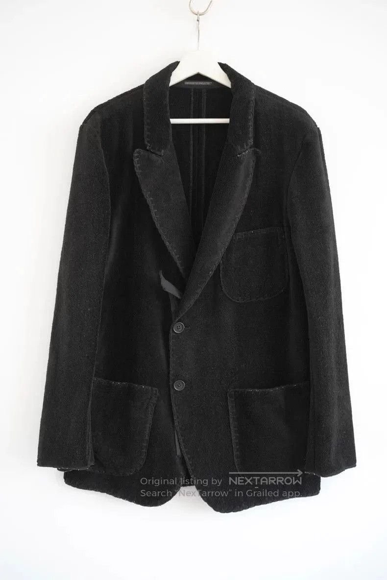 Yohji Yamamoto Yohji Yamamoto Hand-Stitched Cotton Blazer. Size US XS / EU 42 / 0 - 1 Thumbnail