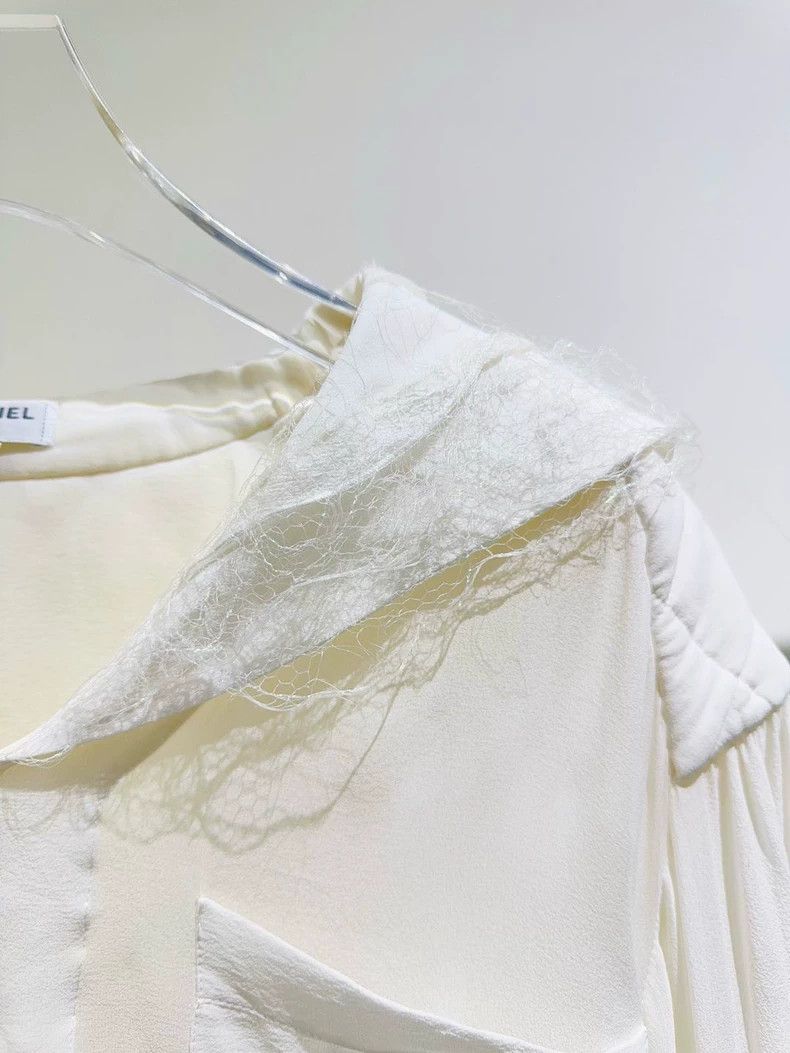 Chanel Chanel Waterfall series silk shirt 2503-Nextarrow Size XS / US 0-2 / IT 36-38 - 3 Thumbnail