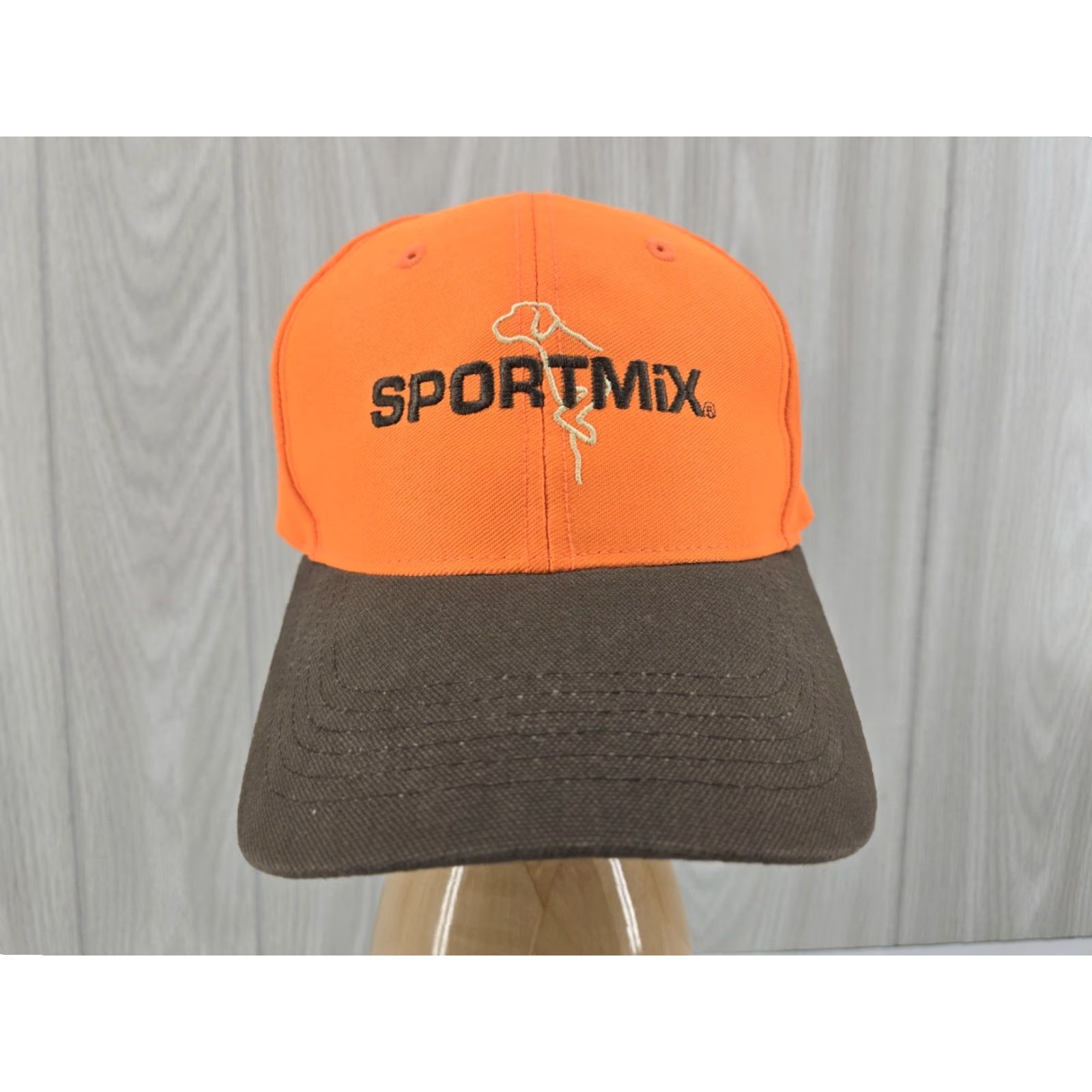 Vintage SPORTMIX PET FOOD Hat Orange Brown Adjustable Snapback Size ONE SIZE - 2 Thumbnail