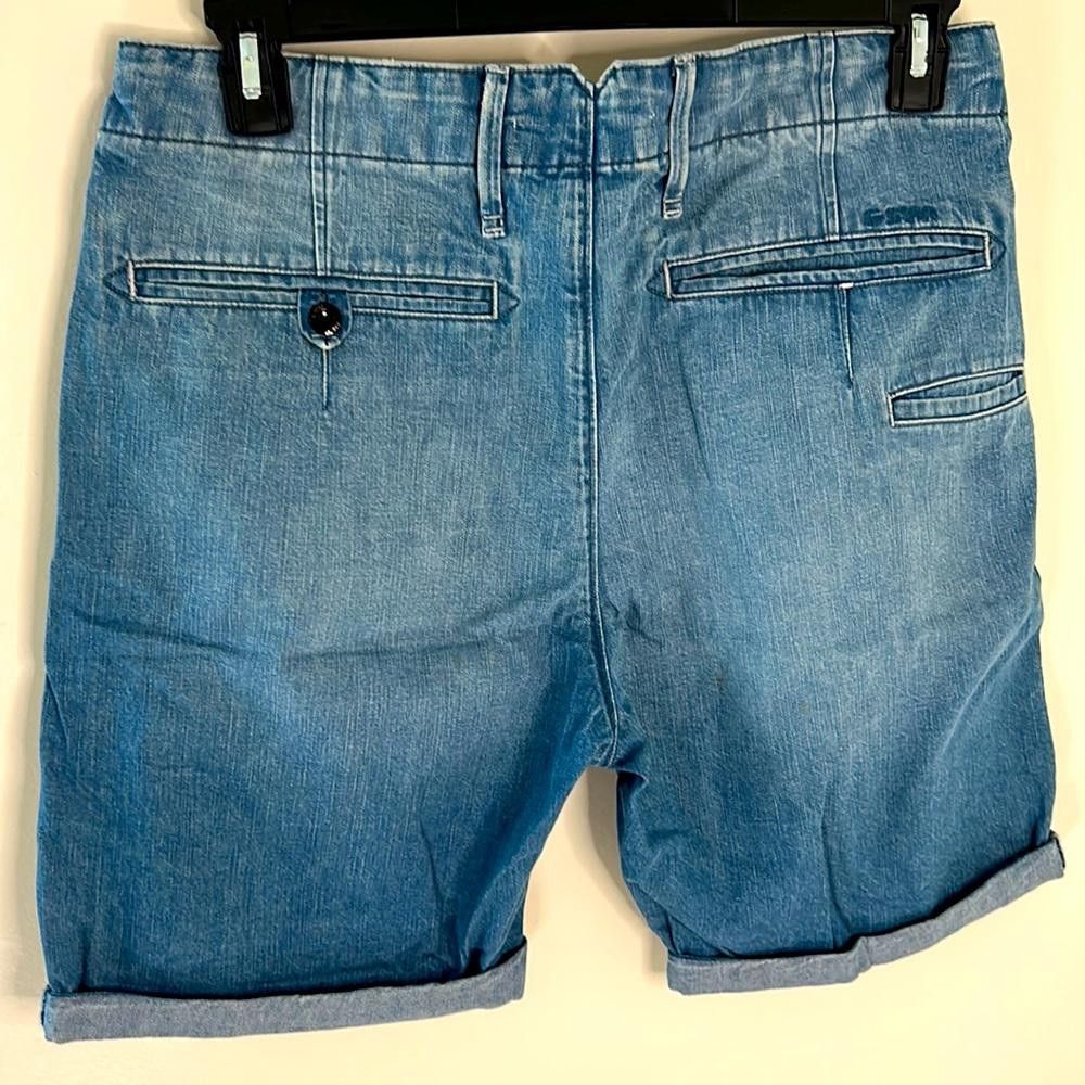 Designer G-Star RAW - Denim 10’ inseam turn-up shorts - 32 - 100% Ctn Size US 32 / EU 48 - 4 Thumbnail