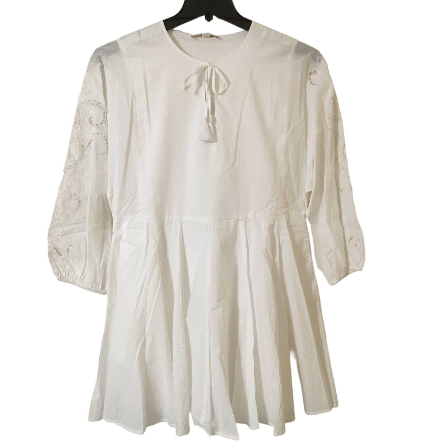 Other Chelsea & Violet Medium Ultra White Tropical Dress Eyelets Size M / US 6-8 / IT 42-44 - 1 Thumbnail