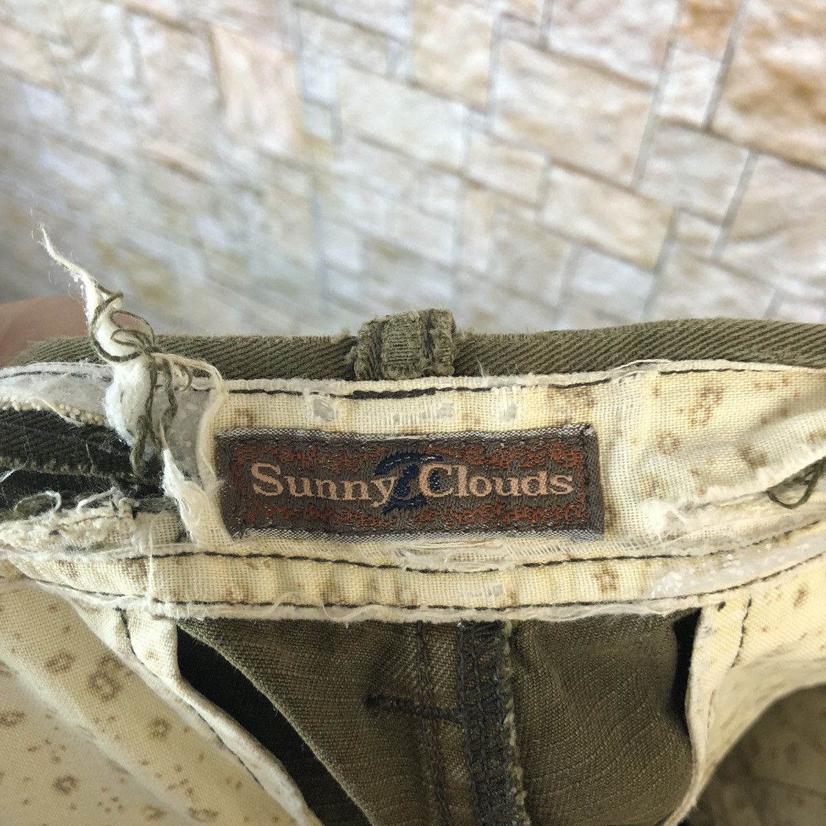 Japanese Brand Sonny Clouds Green utility Cargo Multipocket Pants #A980 Size US 29 - 18 Thumbnail