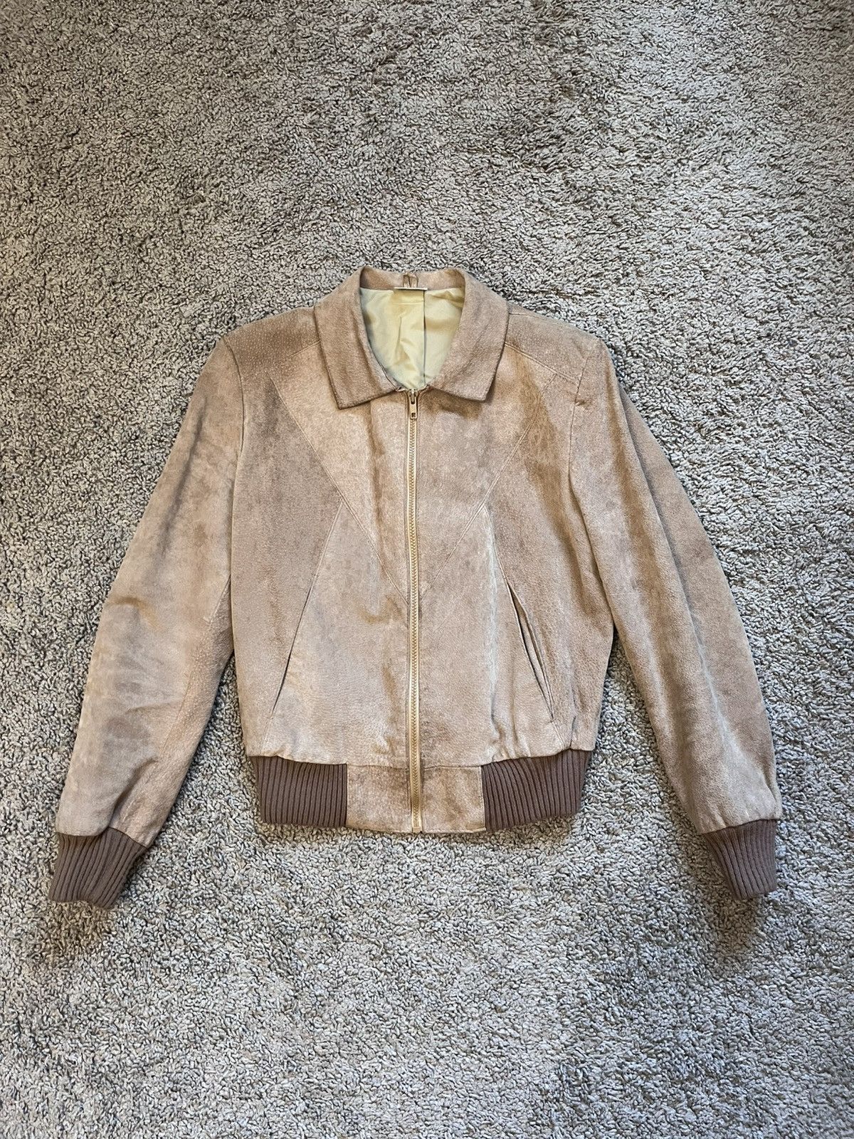 Vintage Vintage Leather Bomber Flight Jacket Faded Size US S / EU 44-46 / 1 - 8 Thumbnail