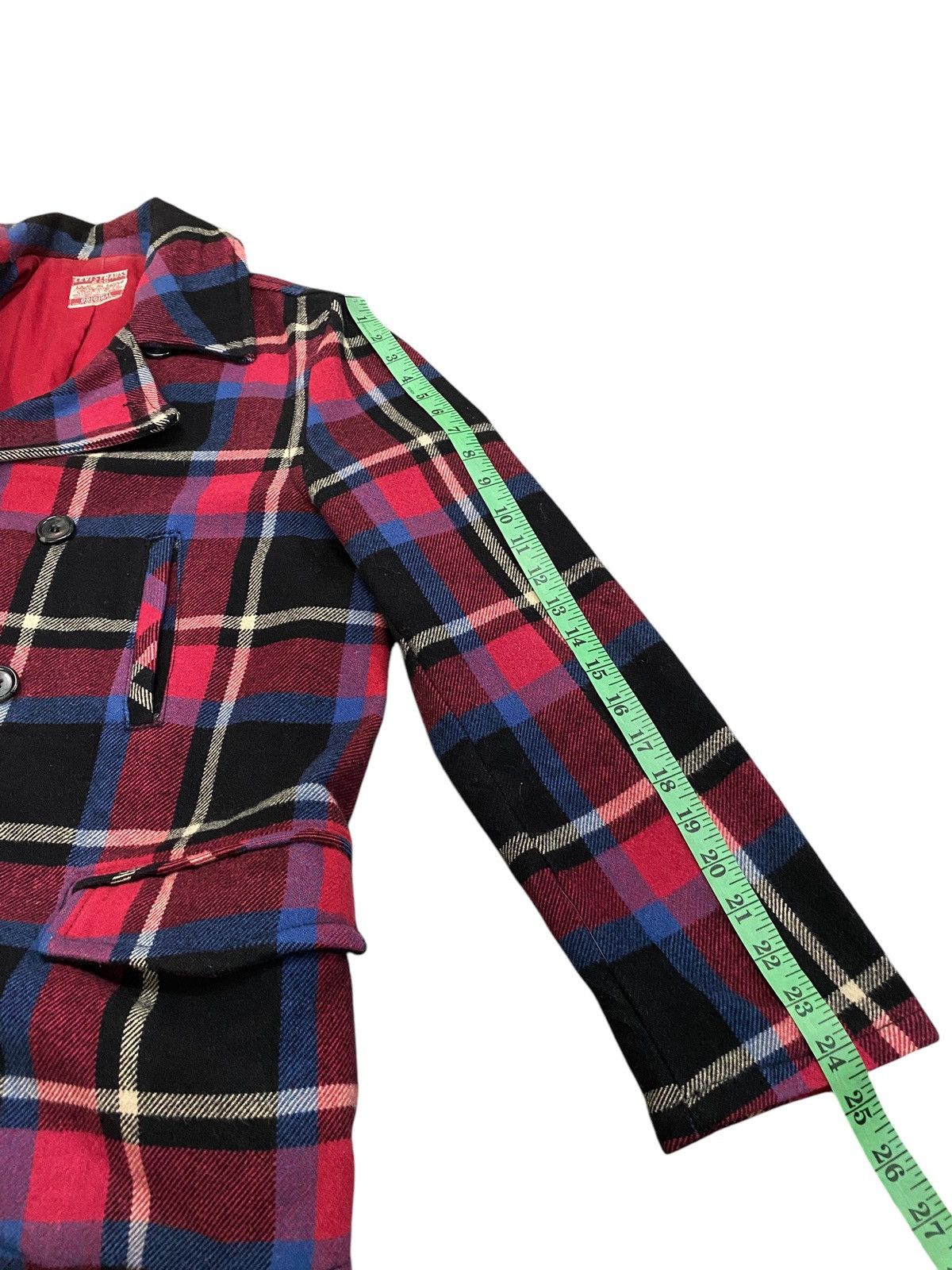 Levi's × Levi's Vintage Clothing × Vintage Vintage Levis Plaid Wool Button Jacket Size US M / EU 48-50 / 2 - 16 Thumbnail