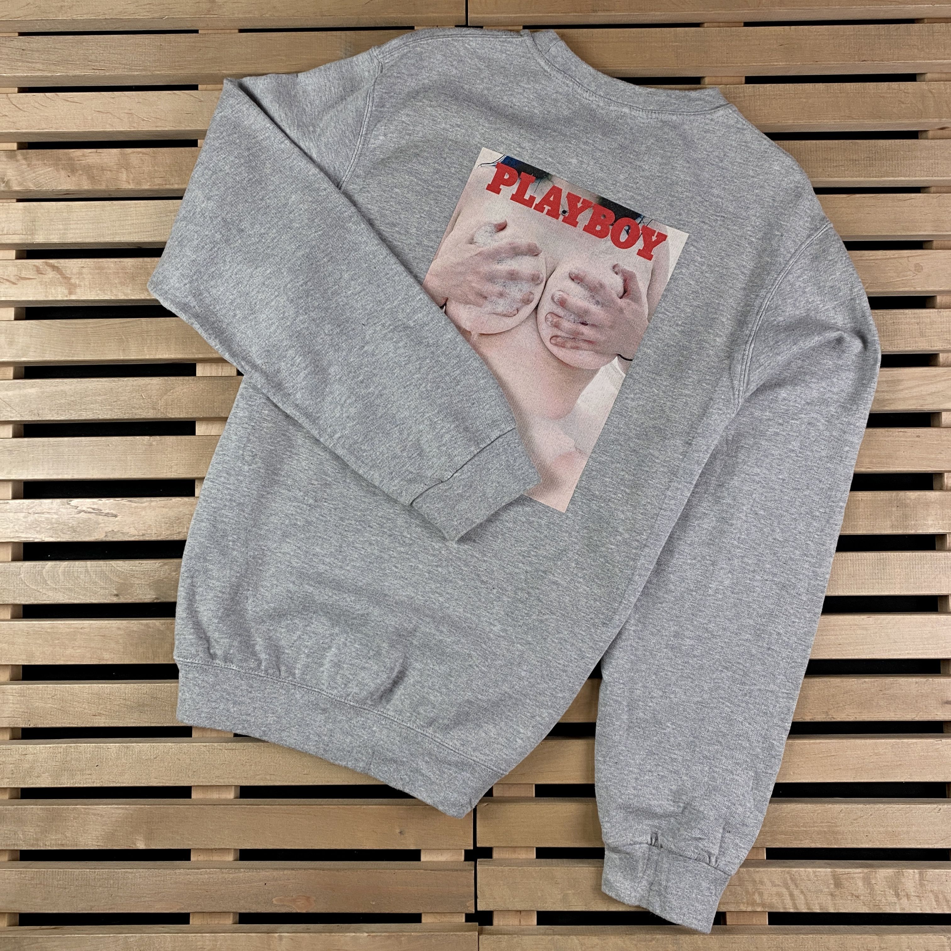 Playboy Mens Sweatshirt Back Big Logo Playboy Size M Size US M / EU 48-50 / 2 - 1 Thumbnail