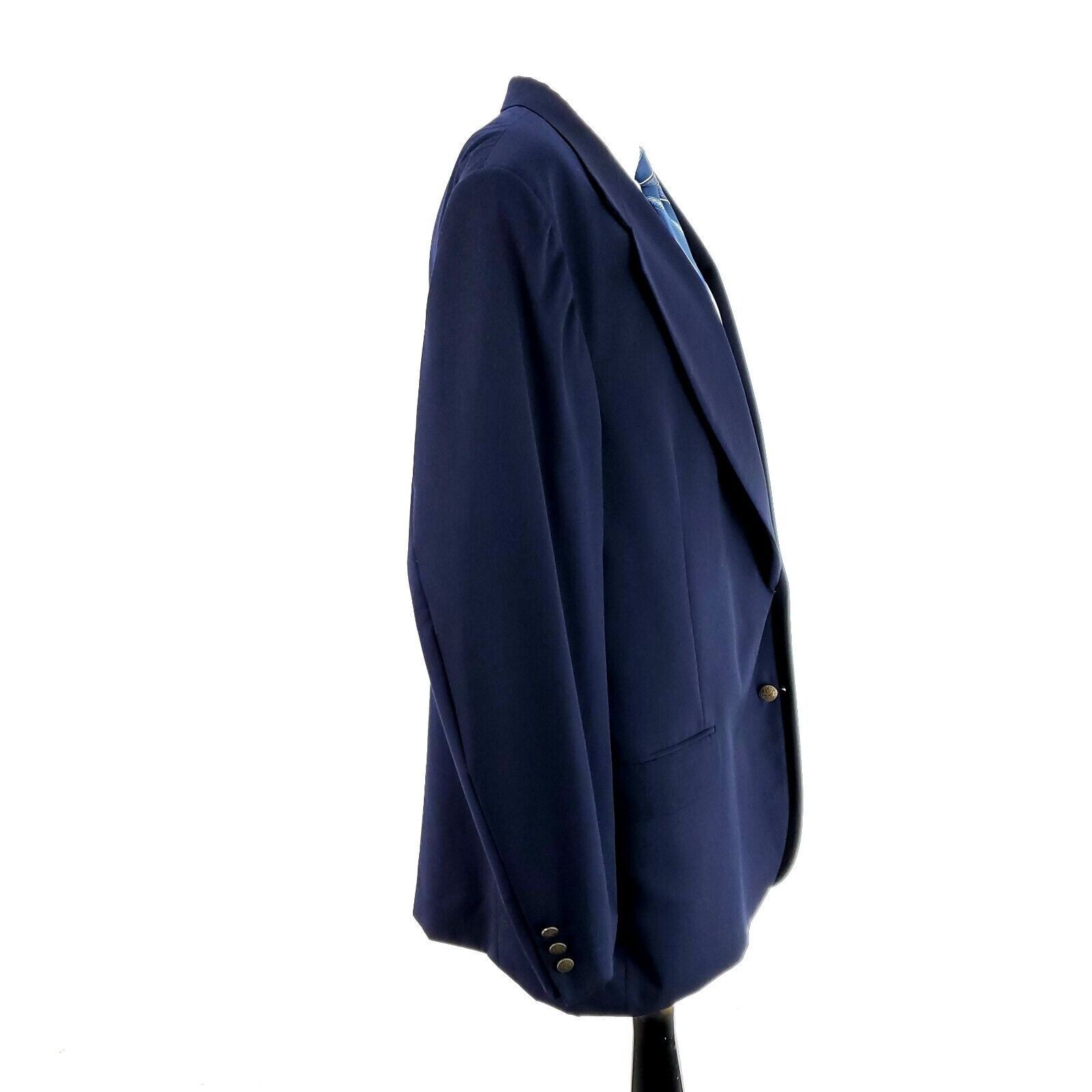 Oscar De La Renta Oscar De La Renta Wool 2 Bronze Button Blazer 46L Or Slim Fi Size 46L - 6 Thumbnail