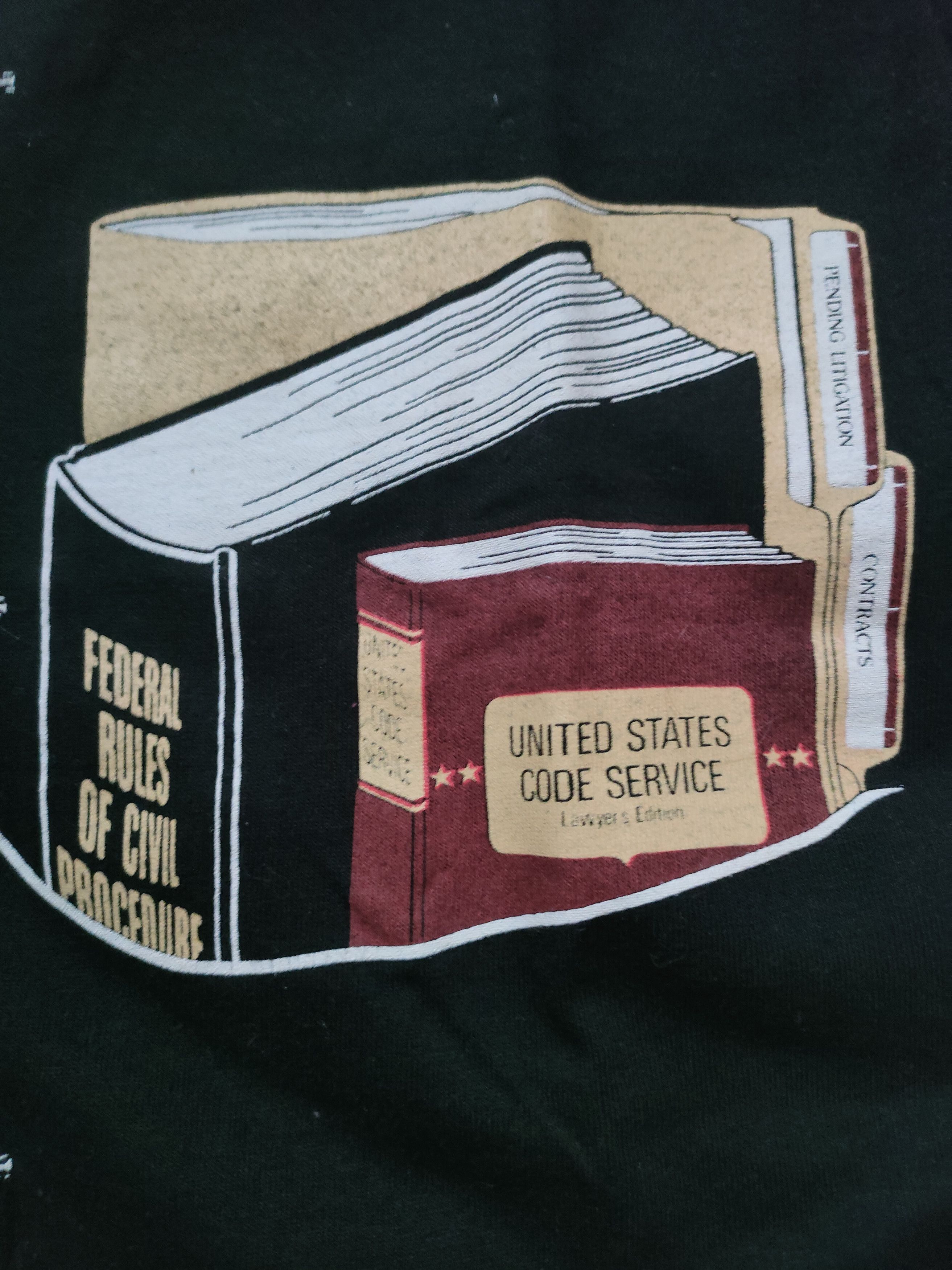 Fruit Of The Loom × Vintage 1986 Lawyer Cosplay Vintage Very Rare Tee Size US L / EU 52-54 / 3 - 7 Thumbnail