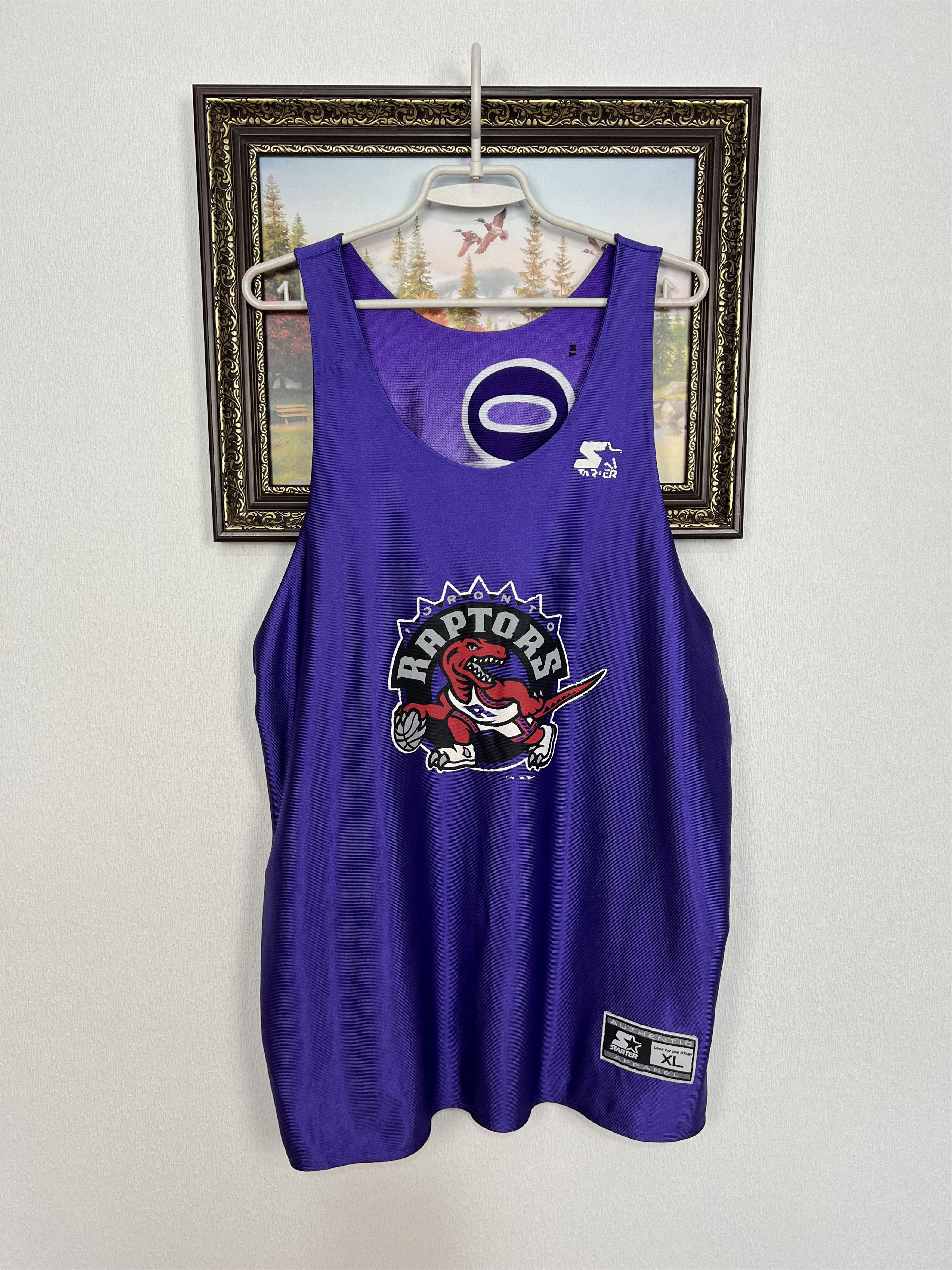 Starter Vintage Toronto Raptors Reversible Jersey Warm Up Trikot Size US XL / EU 56 / 4 - 8 Thumbnail