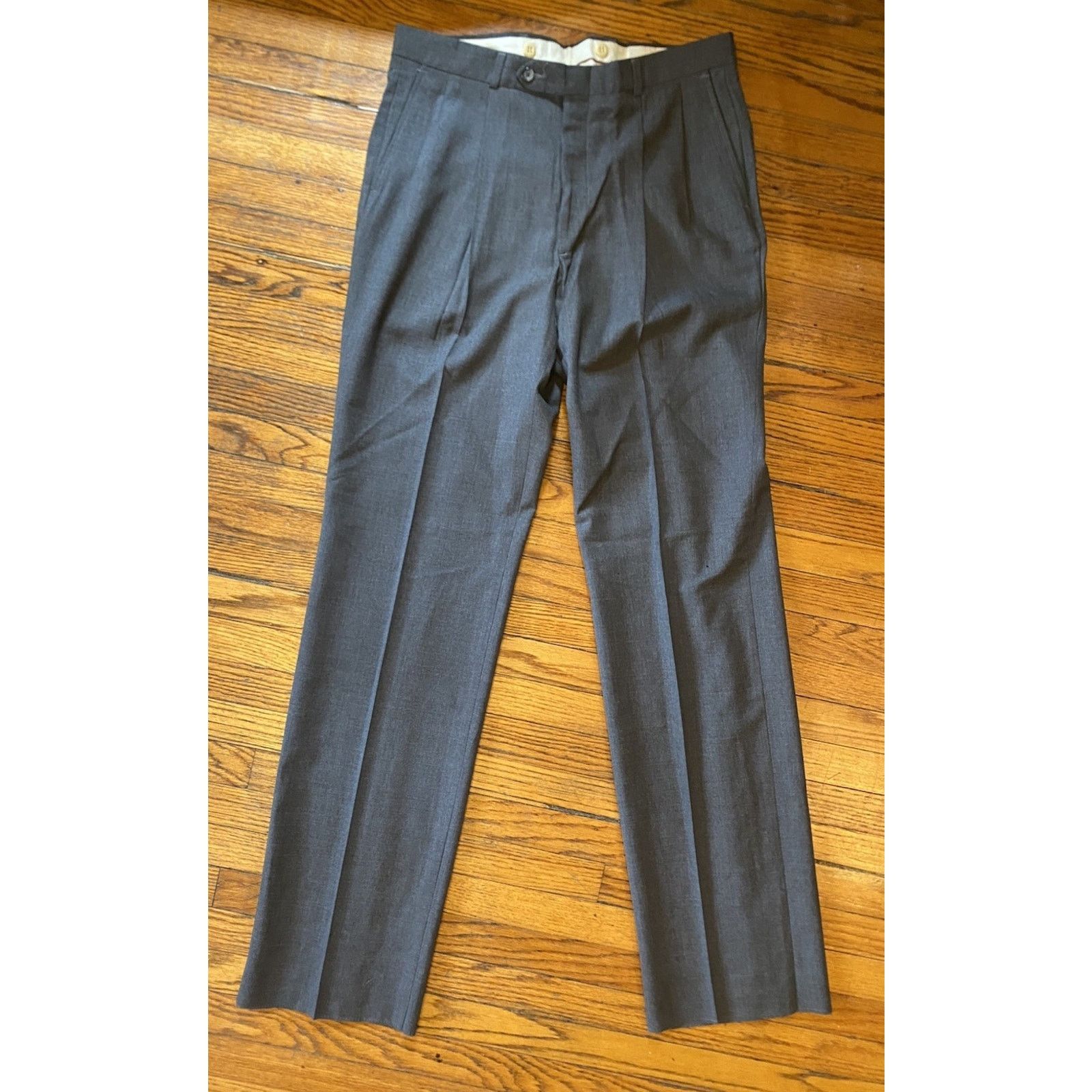Evan Picone NEW USA Evan Picone Men’s Pants Wool W36 Unfinished Hem NWT Size US 36 / EU 52 - 2 Thumbnail