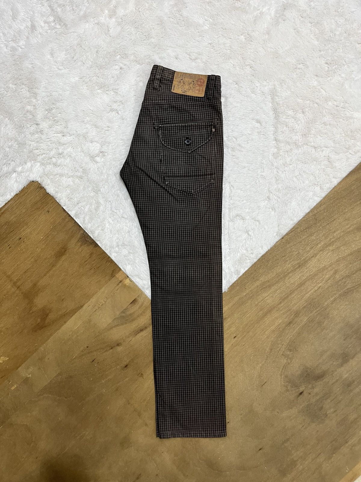 Other R Newbold Plaid Side Stripe Pants Brown Size 33 Rare Size US 33 - 5 Thumbnail