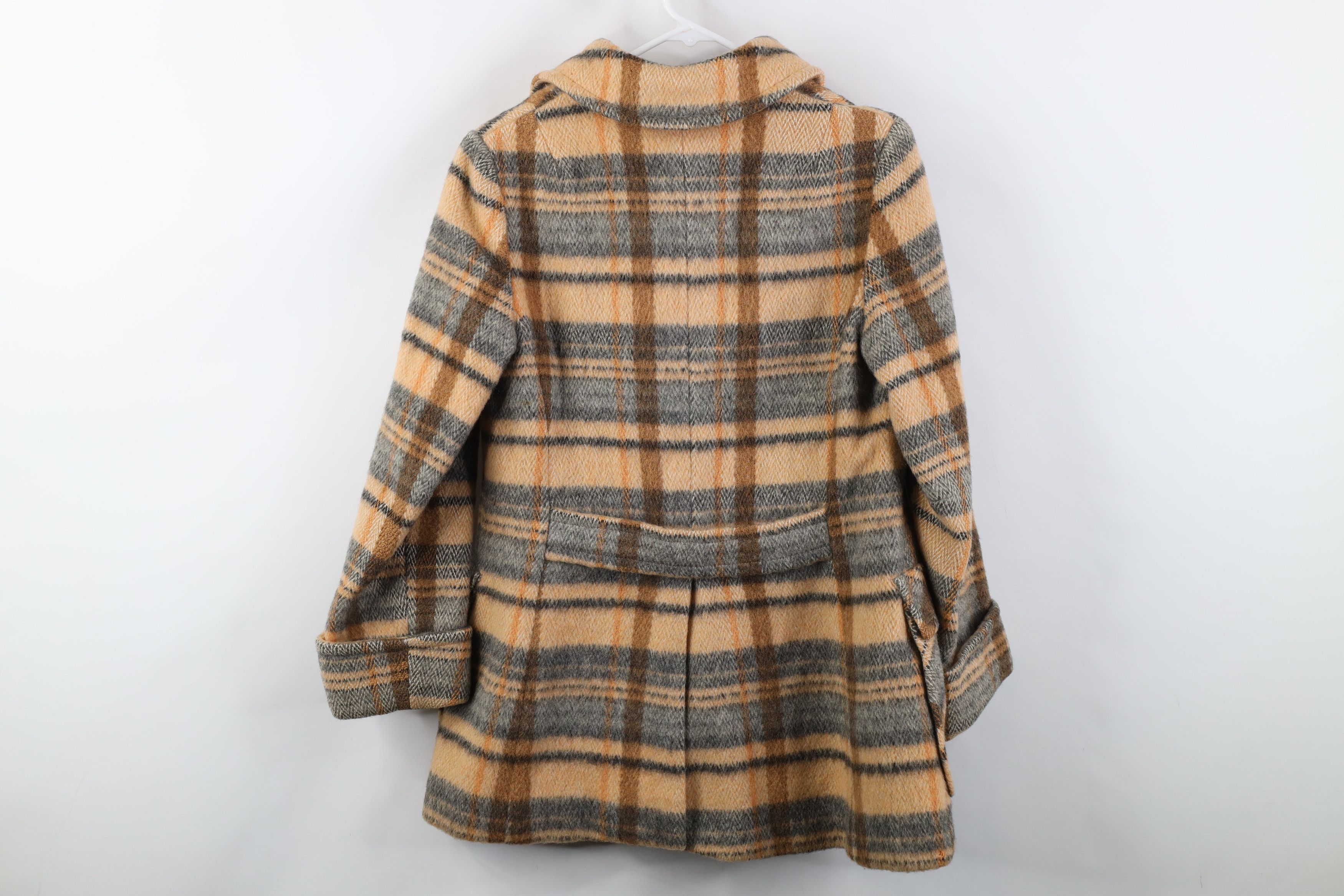 Vintage Vintage 60s 70s Streetwear Wool Collared Jacket Plaid USA Size M / US 6-8 / IT 42-44 - 14 Thumbnail