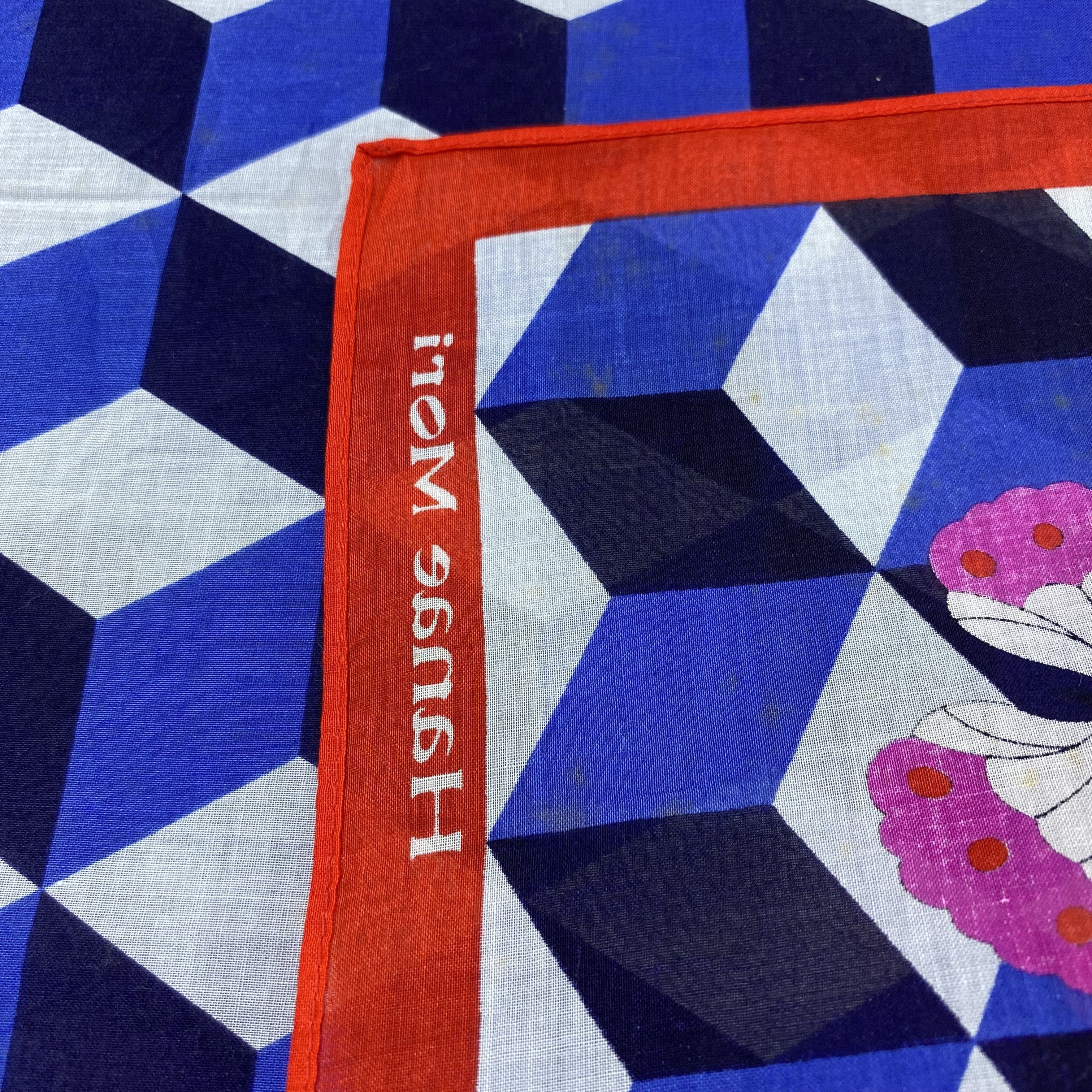 Hanae Mori Hanae Mori Handkerchief Neckerchief Bandana-B1889 Size ONE SIZE - 6 Thumbnail