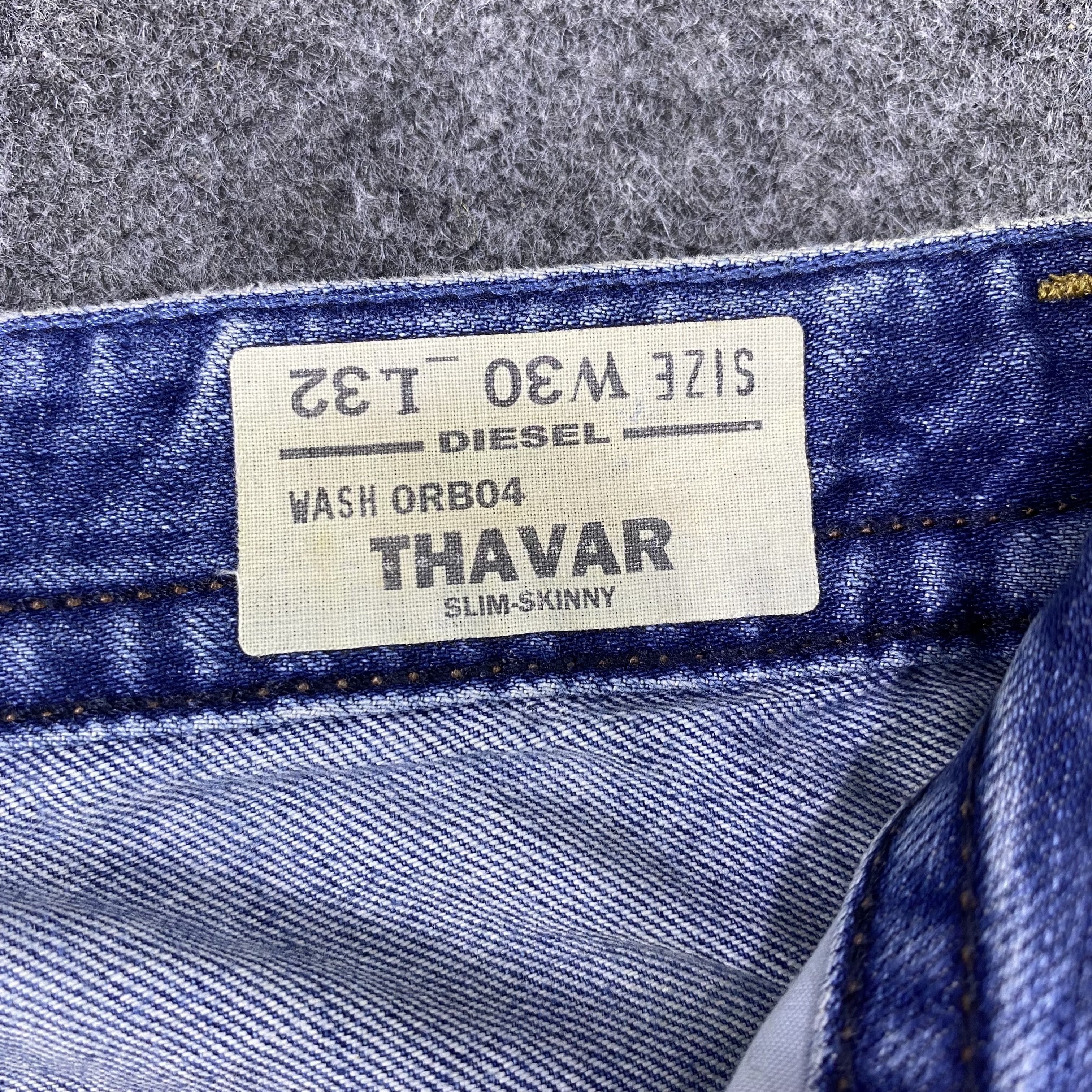 Diesel × If Six Was Nine Diesel Distressed Blue Wash Jeans-J1173 Size US 35 - 9 Thumbnail