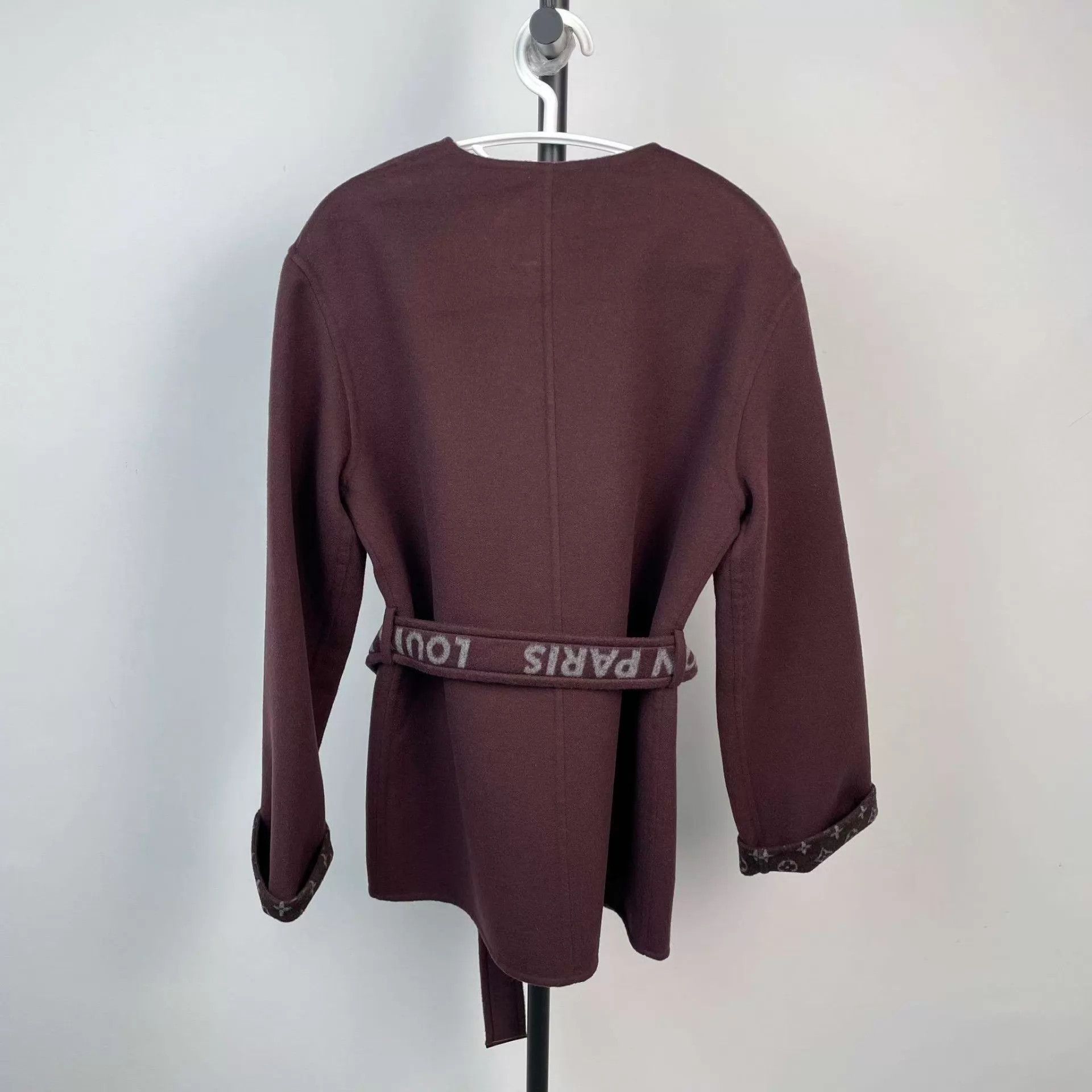 Louis Vuitton LV Burgundy Cashmere Coat 38 Size S / US 4 / IT 40 - 2 Thumbnail
