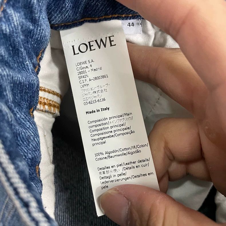 Loewe LOEWE Dark blue hoodie with logo Size 28" / US 6 / IT 42 - 4 Thumbnail