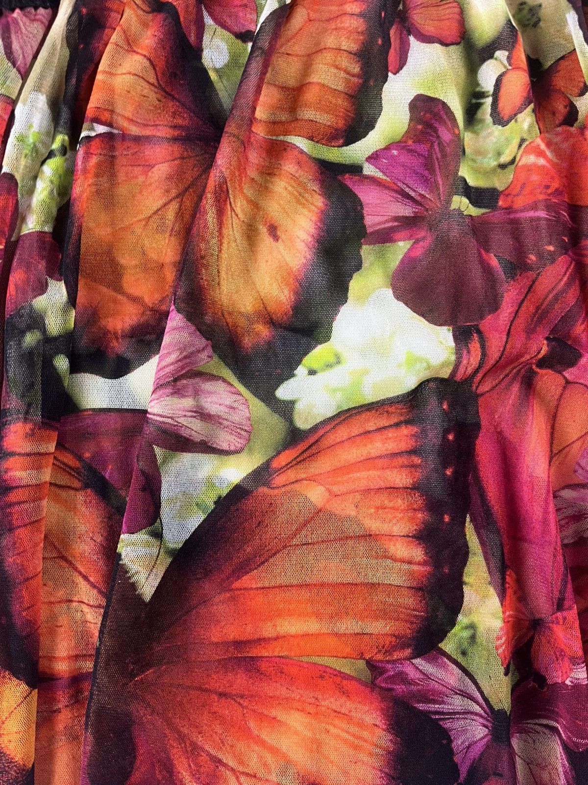 Jean Paul Gaultier Jean Paul Gaultier Floral Mesh Top 1990s Size M / US 6-8 / IT 42-44 - 2 Thumbnail