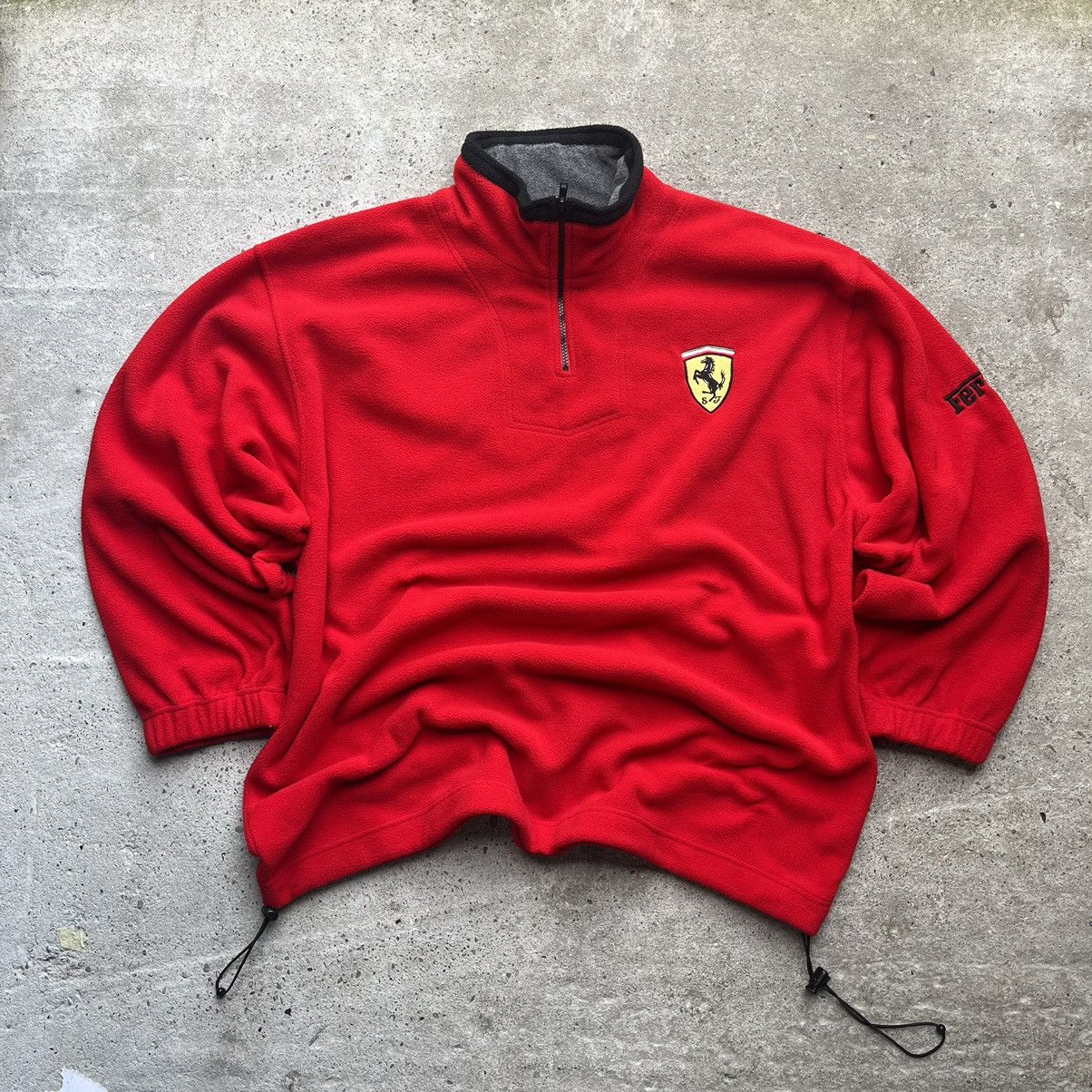 image of Ferrari 1997 Michael Schumacher Red Racing Fleece Oversize, Men's (Size 2XL)