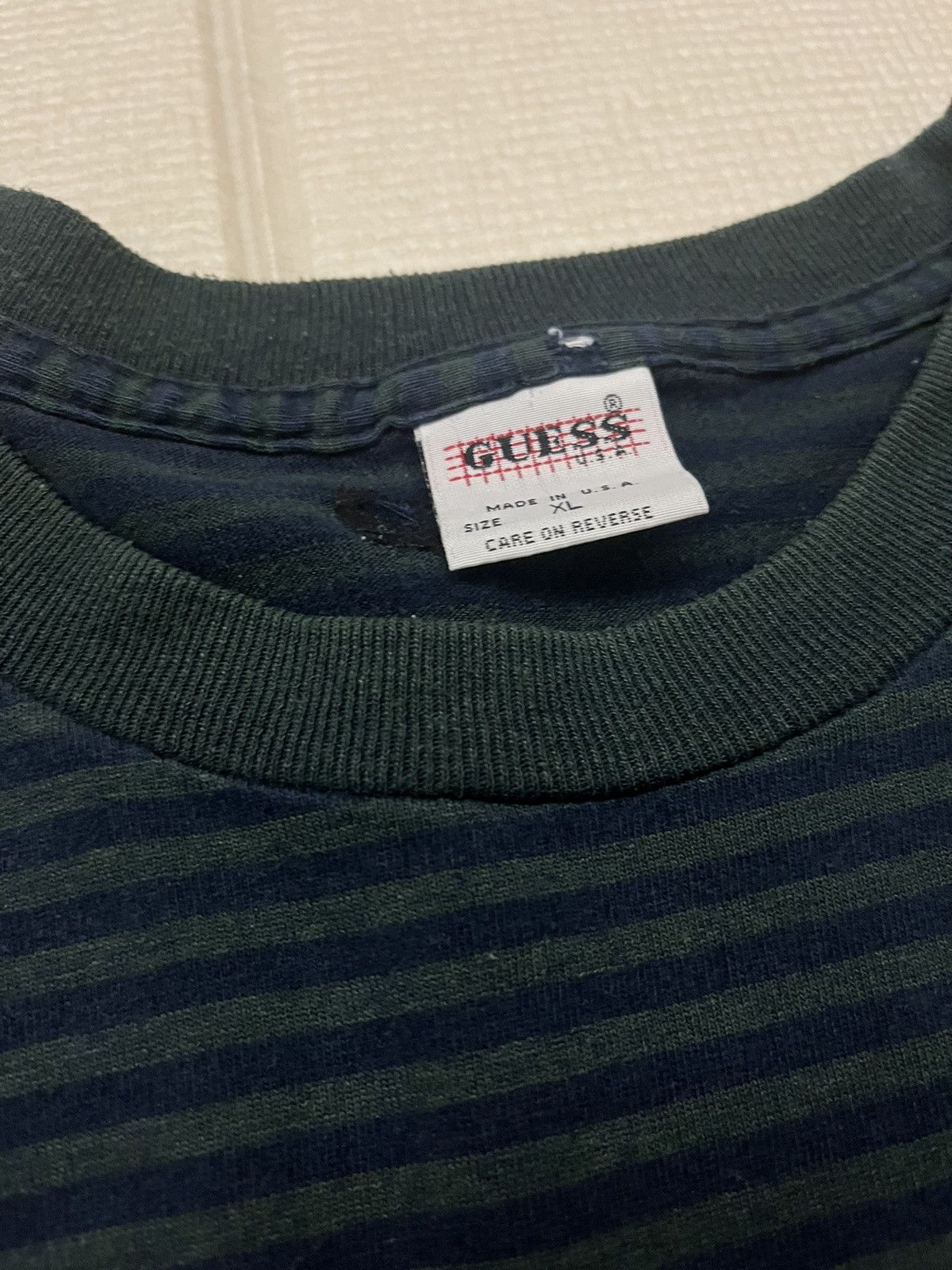 Guess Vintage guess jeans usa stripe tee polo supreme stussy fuct Size US XL / EU 56 / 4 - 3 Thumbnail
