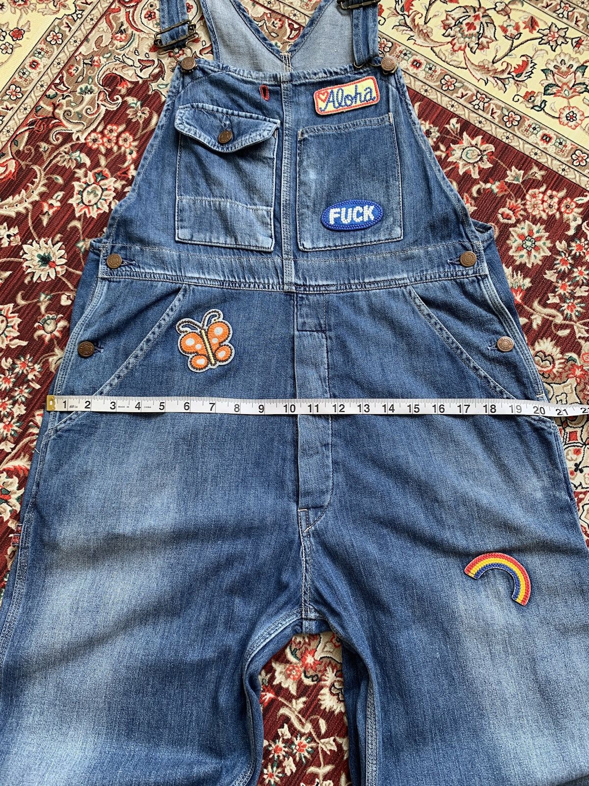 Hysteric Glamour Hysteric Glamour FUCK Denim Overall Size US 34 / EU 50 - 13 Thumbnail