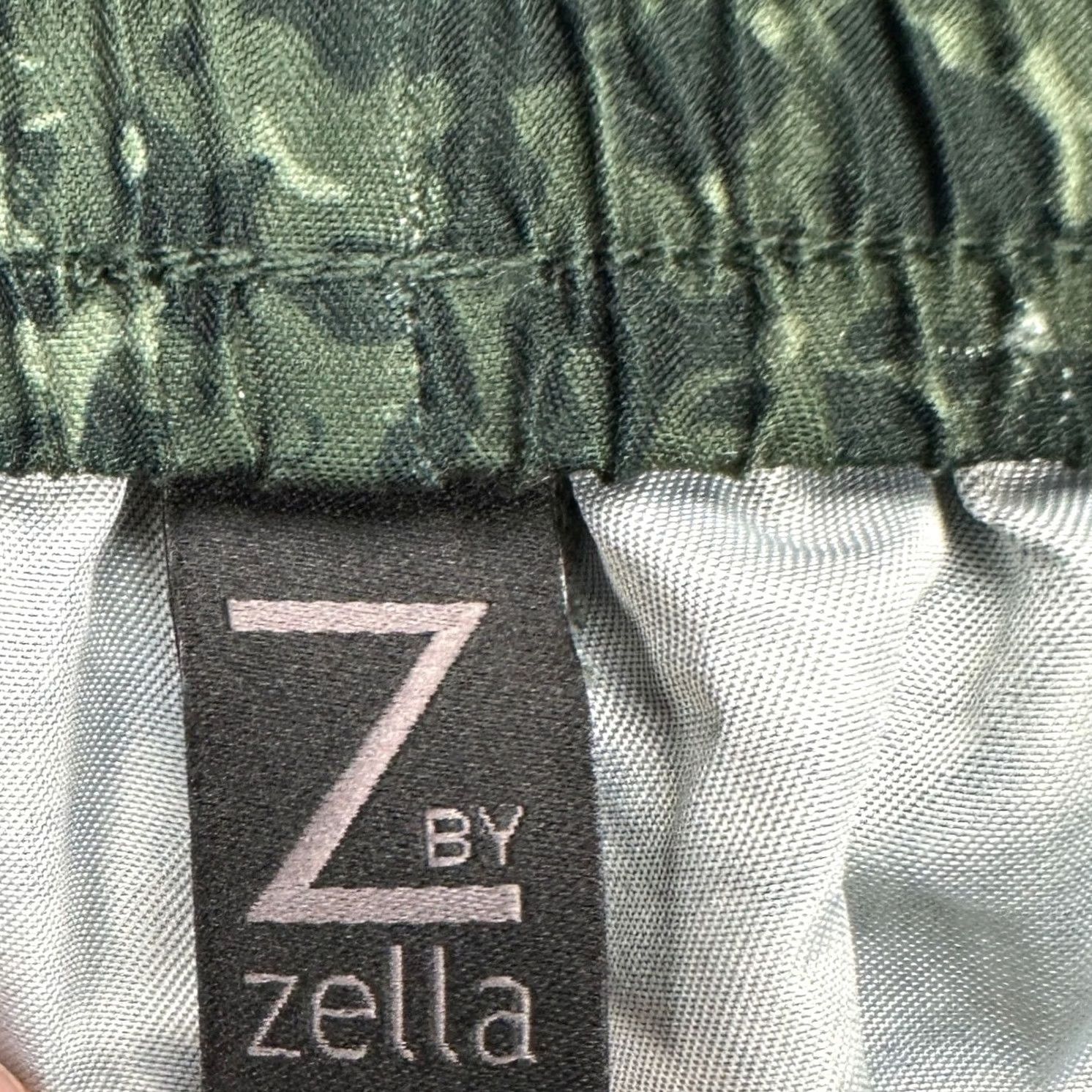 Vintage Z by Zella Mens Swim Trunks Small Green Camo Linerless Drawstring Swimwear NEW Size US 29 - 3 Thumbnail