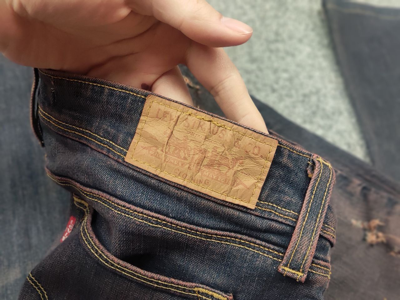 Le Grande Bleu (L.G.B.) Vintage Levis 572 Bootcut Jeans if six was nine Y2K LGB Size 31" - 15 Thumbnail