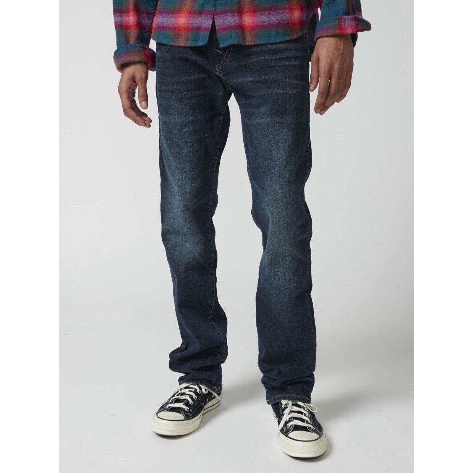 True Religion True Religion Ricky Flap Relaxed Straight Jeans 30 x 32 New Size US 30 / EU 46 - 2 Thumbnail