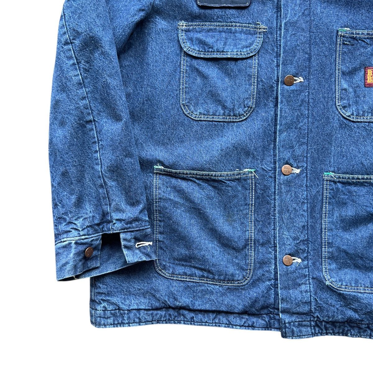 Vintage 🔥 Vintage Big Ben Blanket Denim Chore Jacket Size US L / EU 52-54 / 3 - 5 Thumbnail