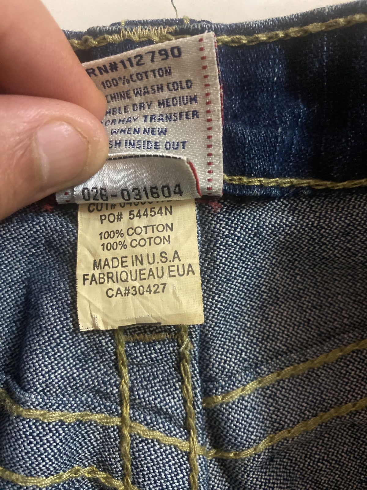 True Religion × Vintage Flared TRUE RELIGION Embroidered Back Pocket Denim Size US 28 / EU 44 - 15 Thumbnail