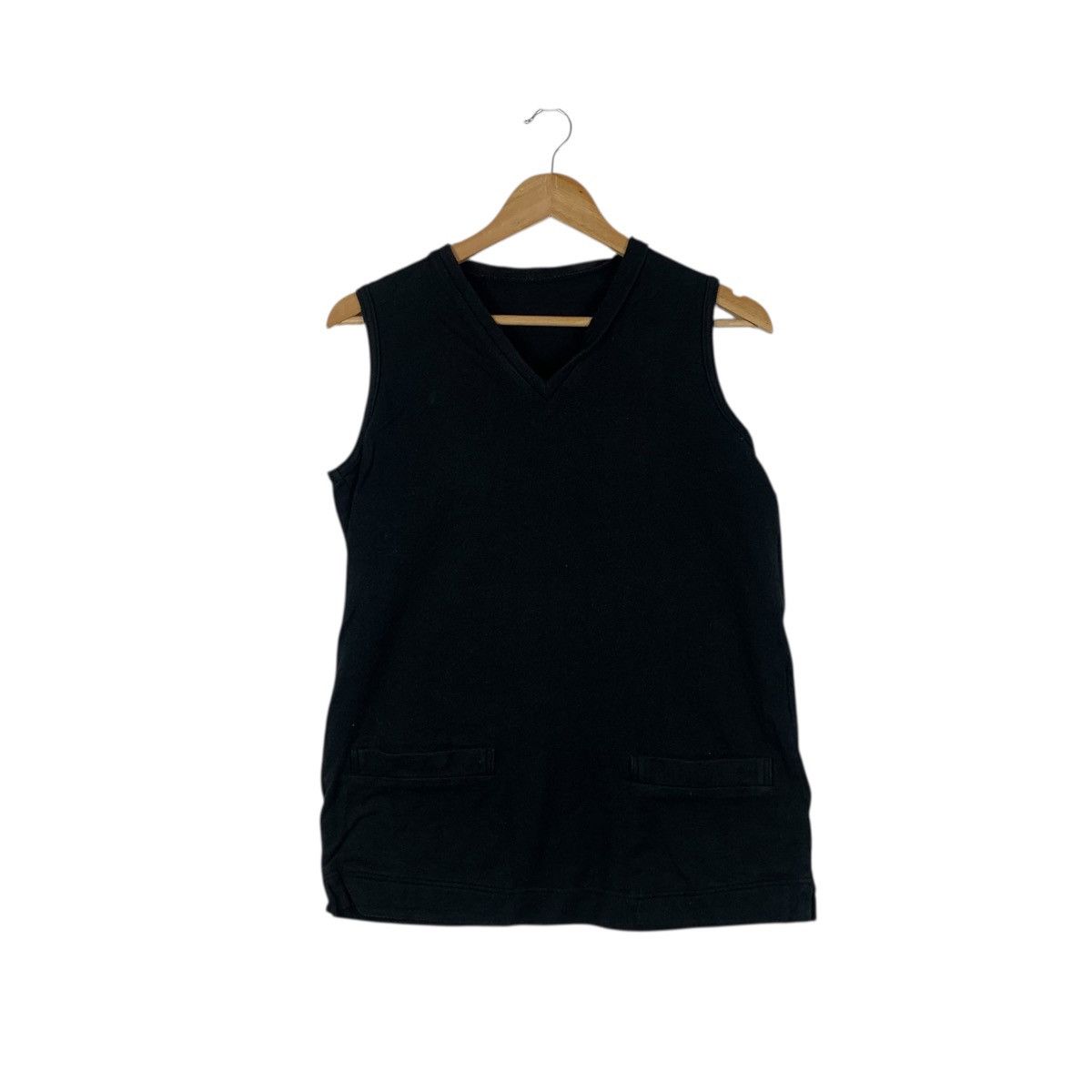 Yohji Yamamoto Vintage YOHJI YAMAMOTO INED Natural Pure Dyed Tank Top Tee Size S / US 4 / IT 40 - 1 Thumbnail