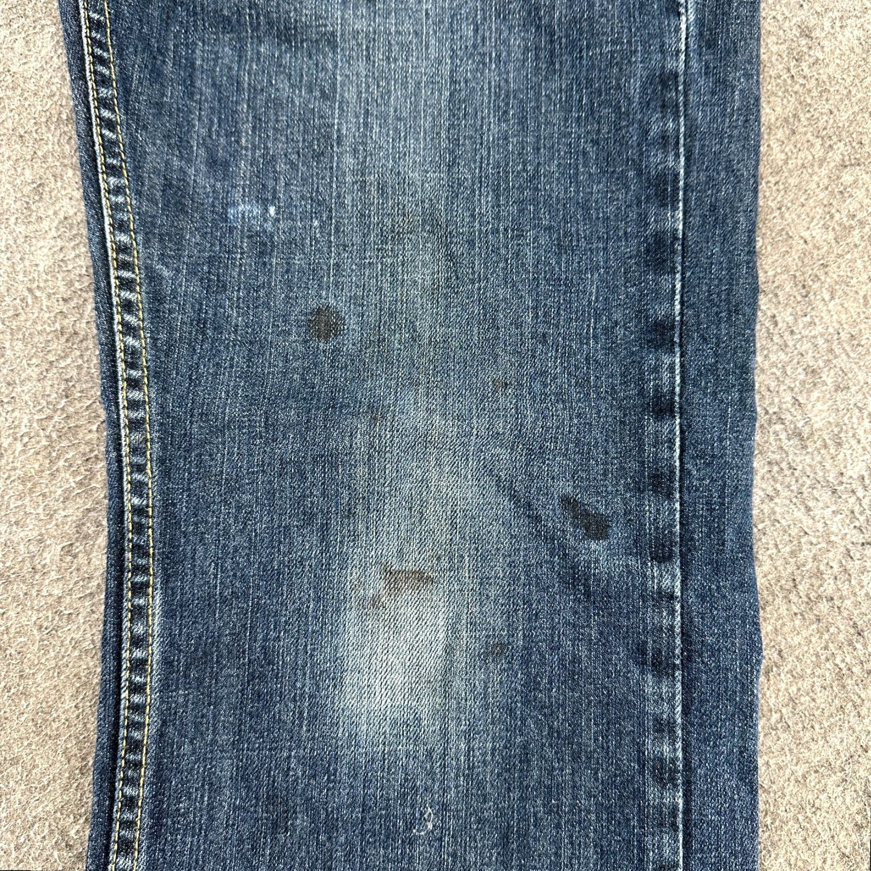 Levi's Levi's 559 Jeans Mens 33x30 Blue Straight Relaxed Distressed Cotton Denim 559 Model Modern 500 Series Mens Regular Size 33 Inseam 30 Size US 33 - 4 Thumbnail