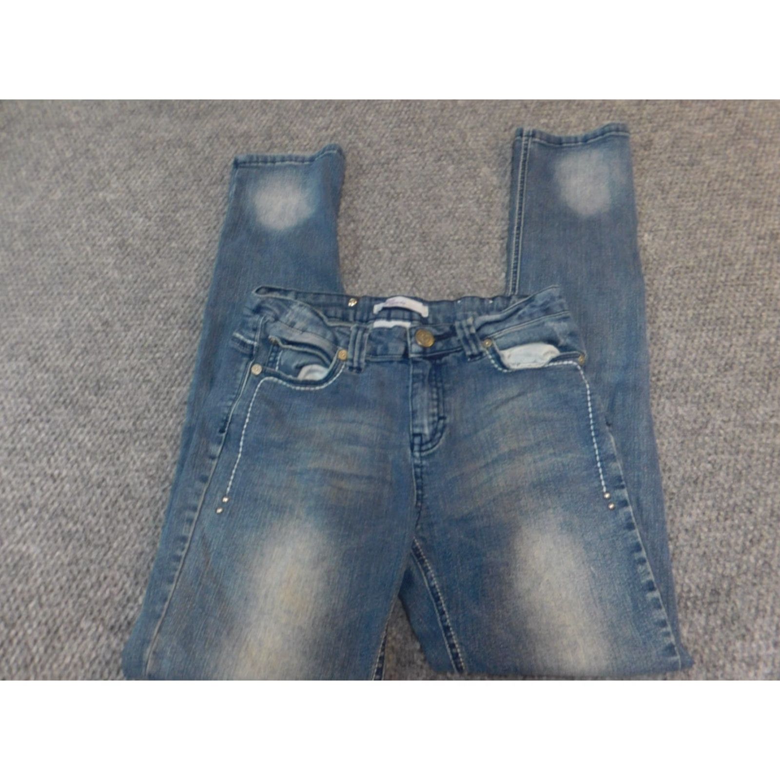Vintage VIGOSS Jeans 28x29 Denim Straight Jeans for Teens Boys Genders Regular 28 Inseam 29 Blue Denim Size 28" / US 6 / IT 42 - 2 Thumbnail