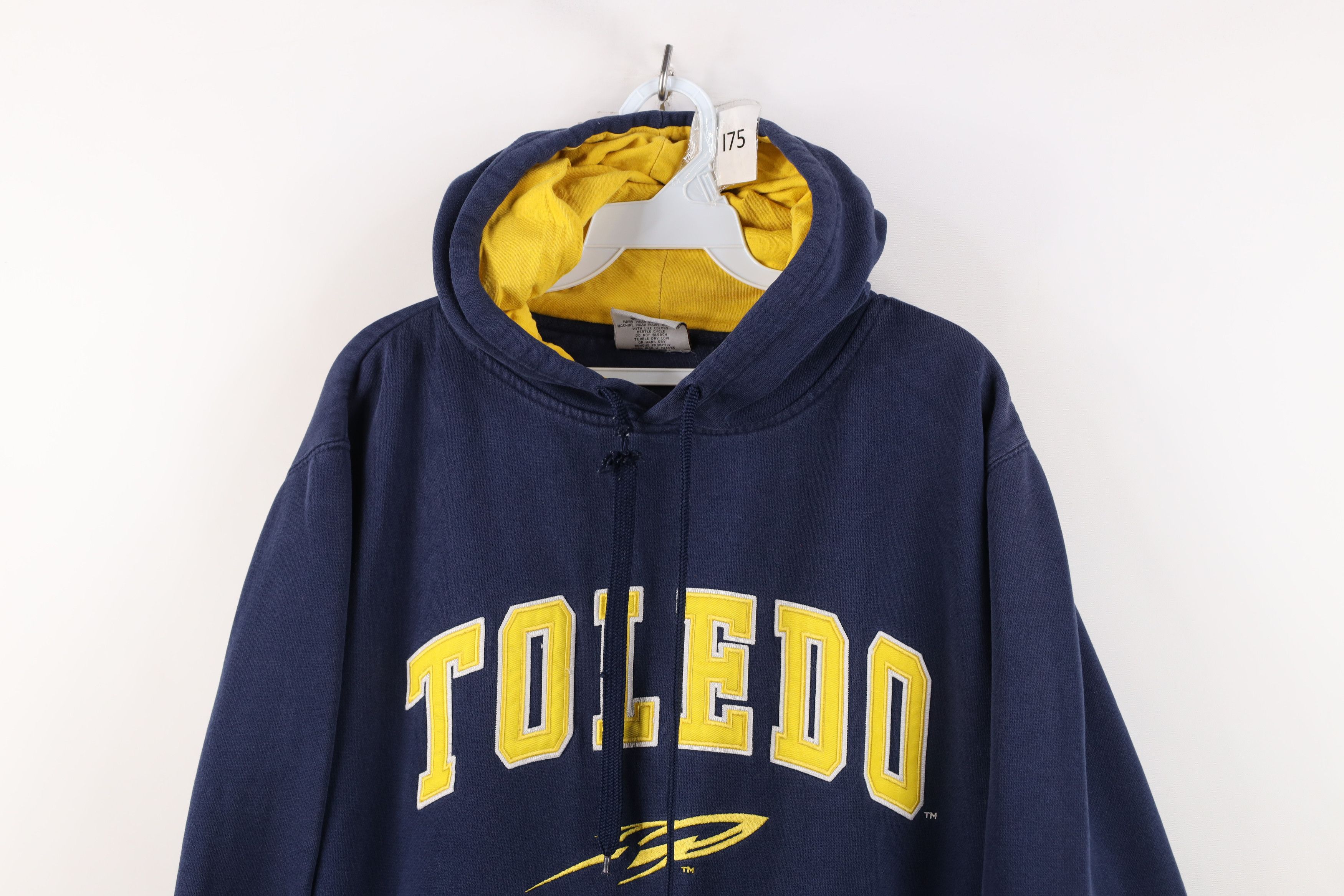Vintage Vintage Y2K University of Toledo Hoodie Sweatshirt Blue Size US M / EU 48-50 / 2 - 2 Thumbnail