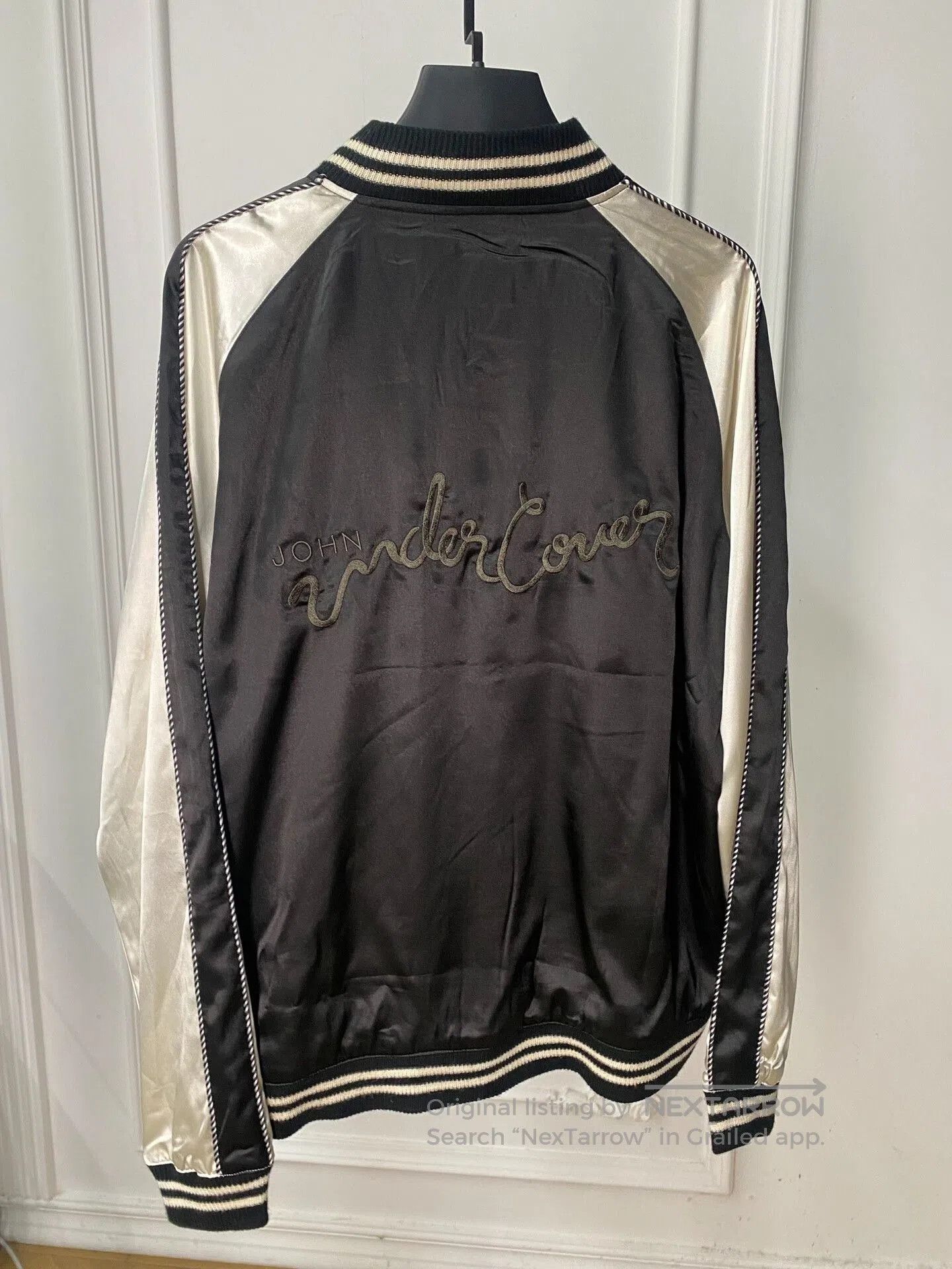 Comme des Garcons silk baseball jacket by Undercover. Size US L / EU 52-54 / 3 - 3 Thumbnail