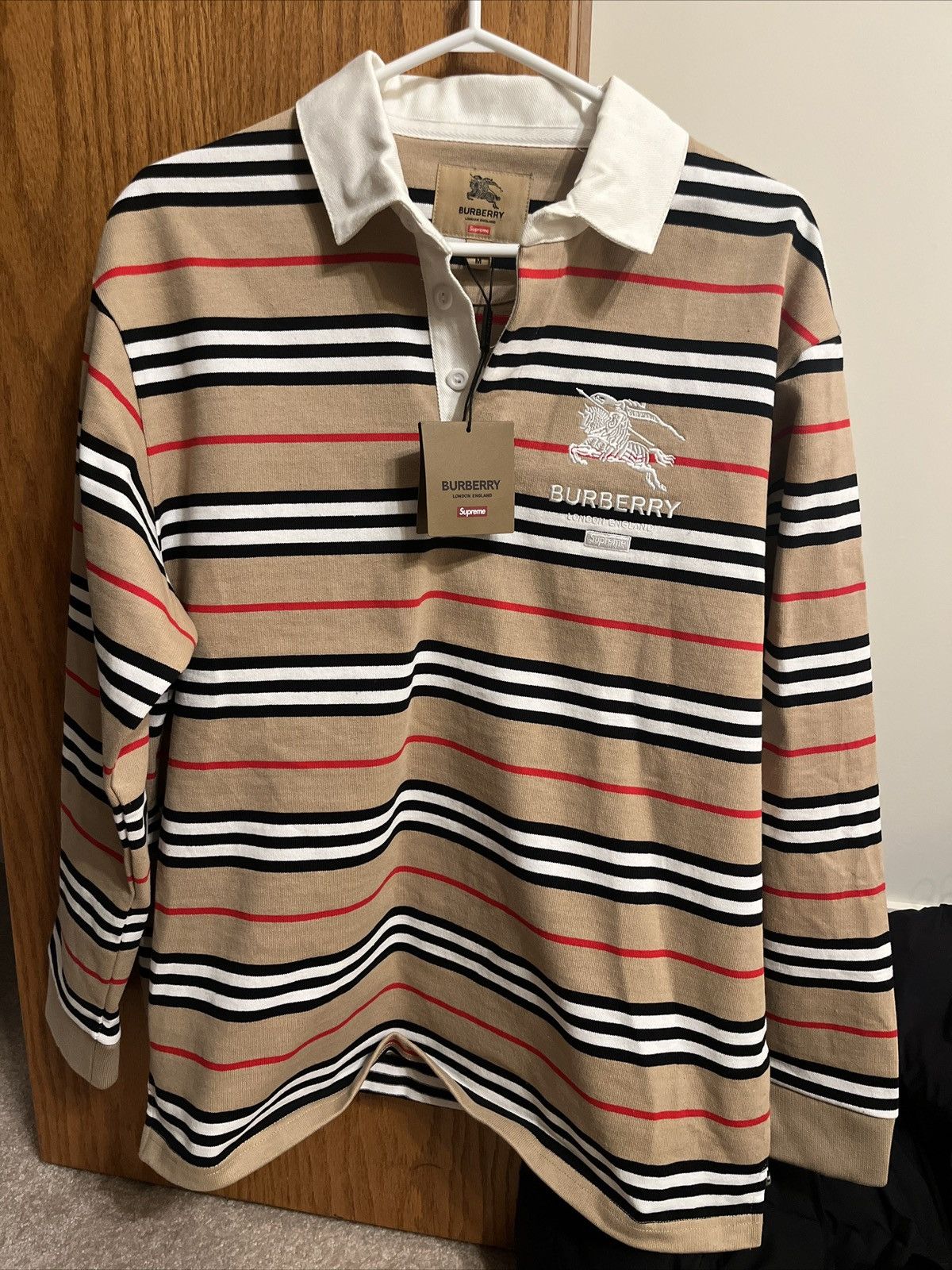 Burberry × Supreme Supreme burberry rugby polo | Grailed