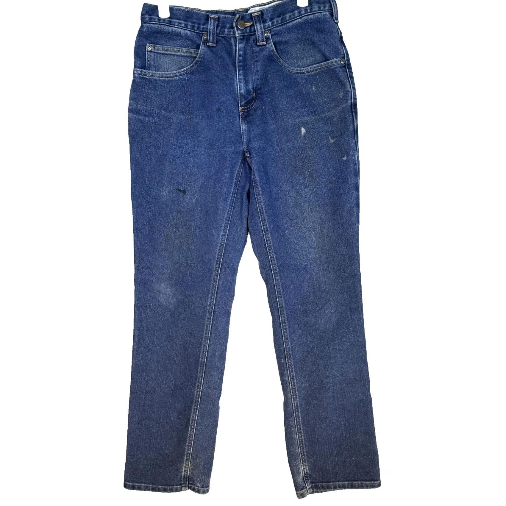 Carhartt Carhartt Jeans Mens 32x28 Blue Straight Leg Workwear Denim Stretch Jeans Size US 32 / EU 48 - 2 Thumbnail