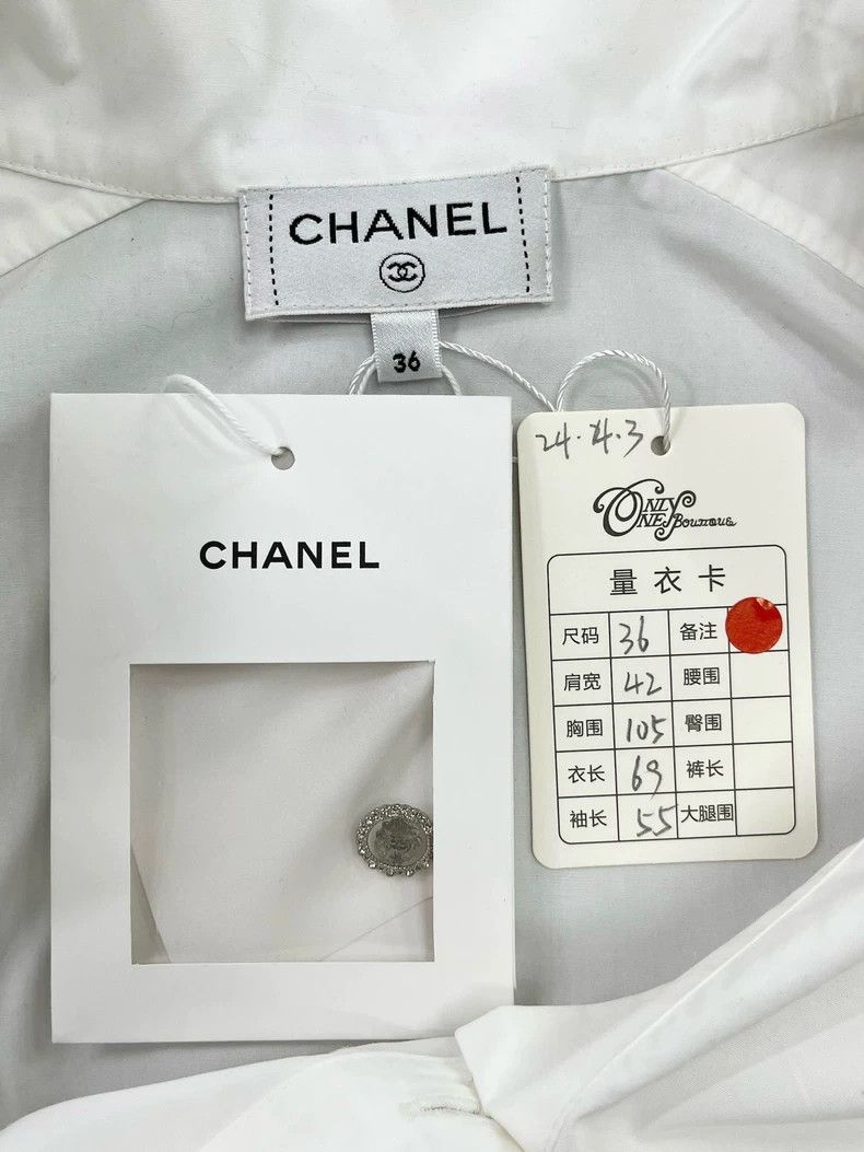 Chanel Chanel 22P white shirt Size XS / US 0-2 / IT 36-38 - 4 Thumbnail