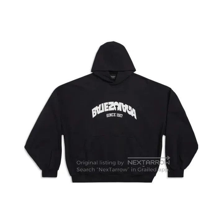 Balenciaga Balenciaga Logo Print Black Hoodie for All. Size US L / EU 52-54 / 3 - 1 Thumbnail