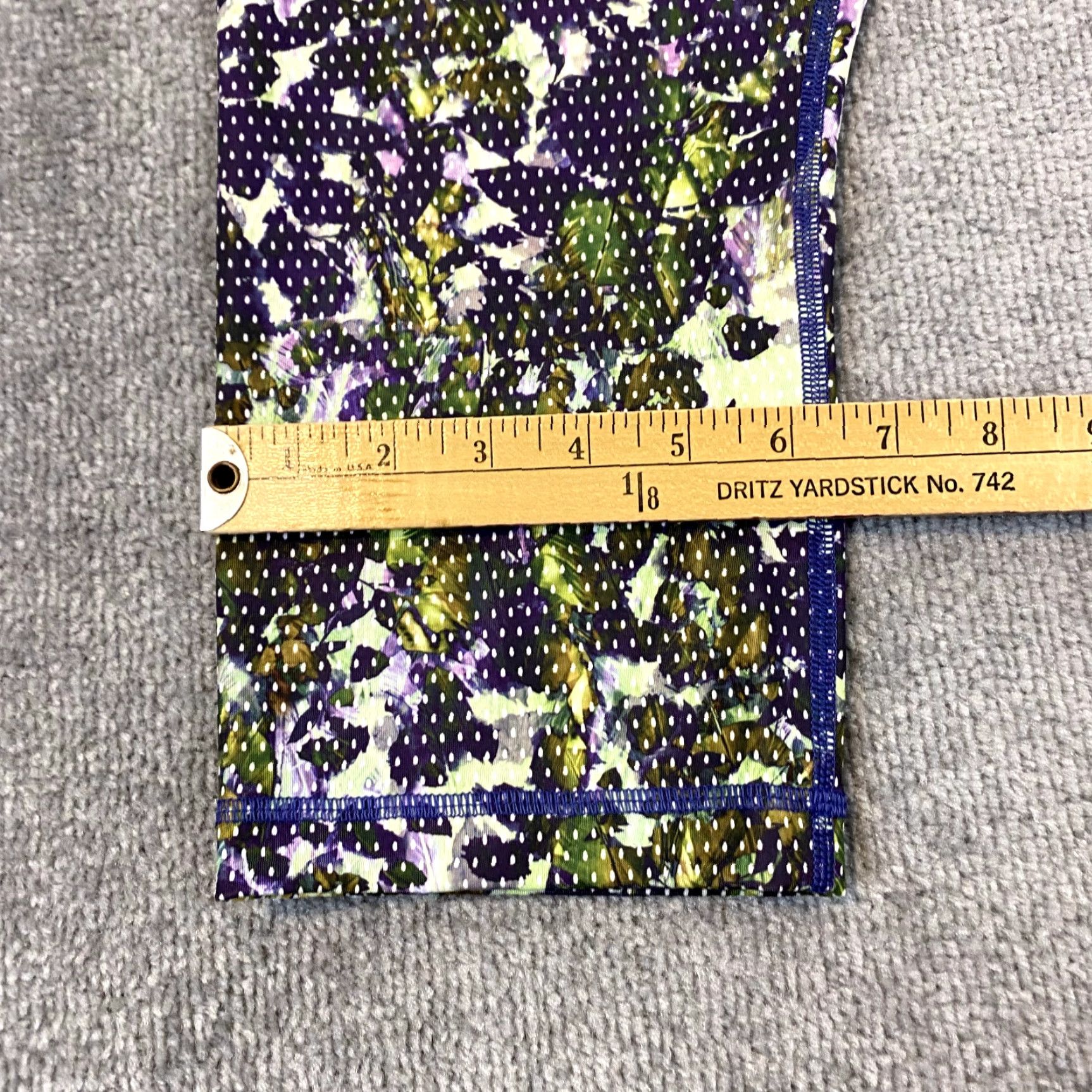 Lululemon Lululemon Leggings Women 8 Wunder Under Roll Down Waistband Crop 20" Floral High Size 30" / US 8 / IT 44 - 7 Thumbnail