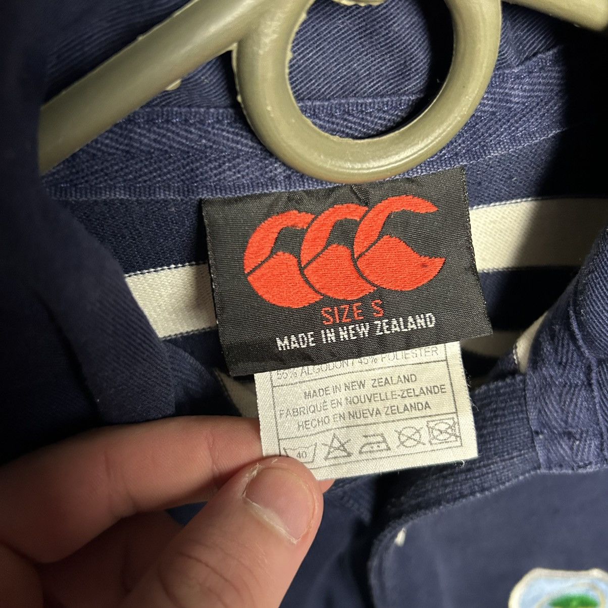 Canterbury of New Zealand Vintage Canterbury Ireland Rugby 1993 Blue Big Logo polo Size US S / EU 44-46 / 1 - 5 Thumbnail