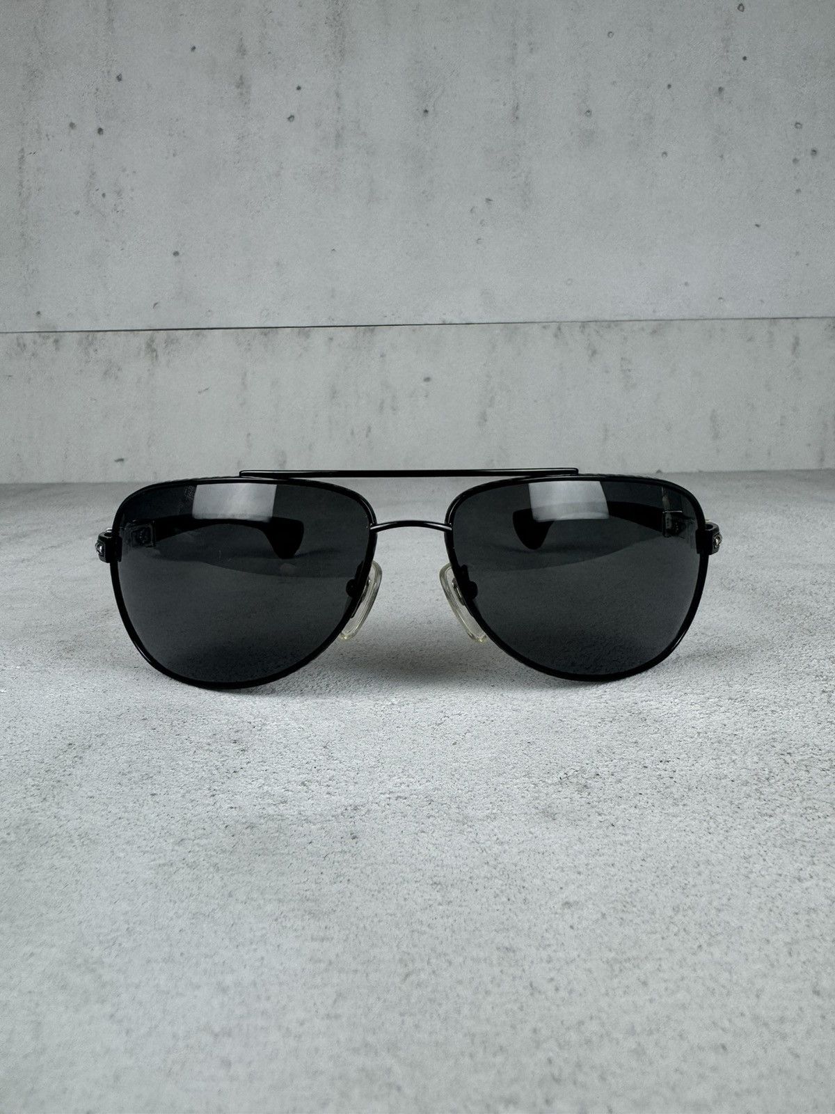 Chrome Hearts Rare Chrome Ebony Wood “The Beast I” Aviator Sunglasses Size ONE SIZE - 4 Thumbnail