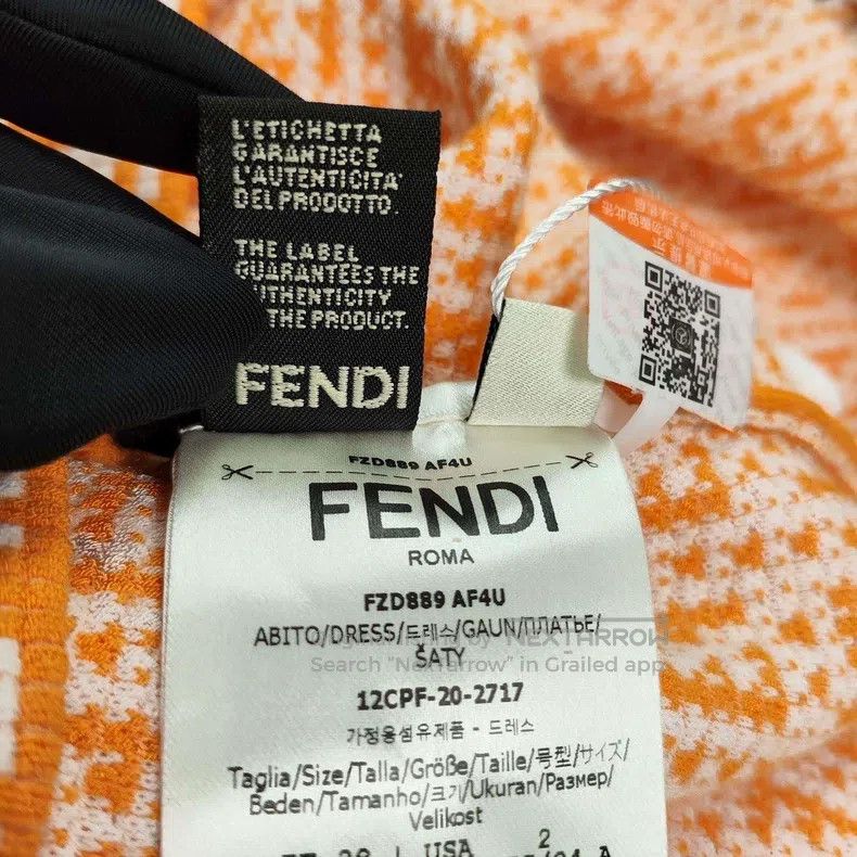 Fendi Fendi LOGO all-over print maxi skirt Size XS / US 0-2 / IT 36-38 - 2 Thumbnail