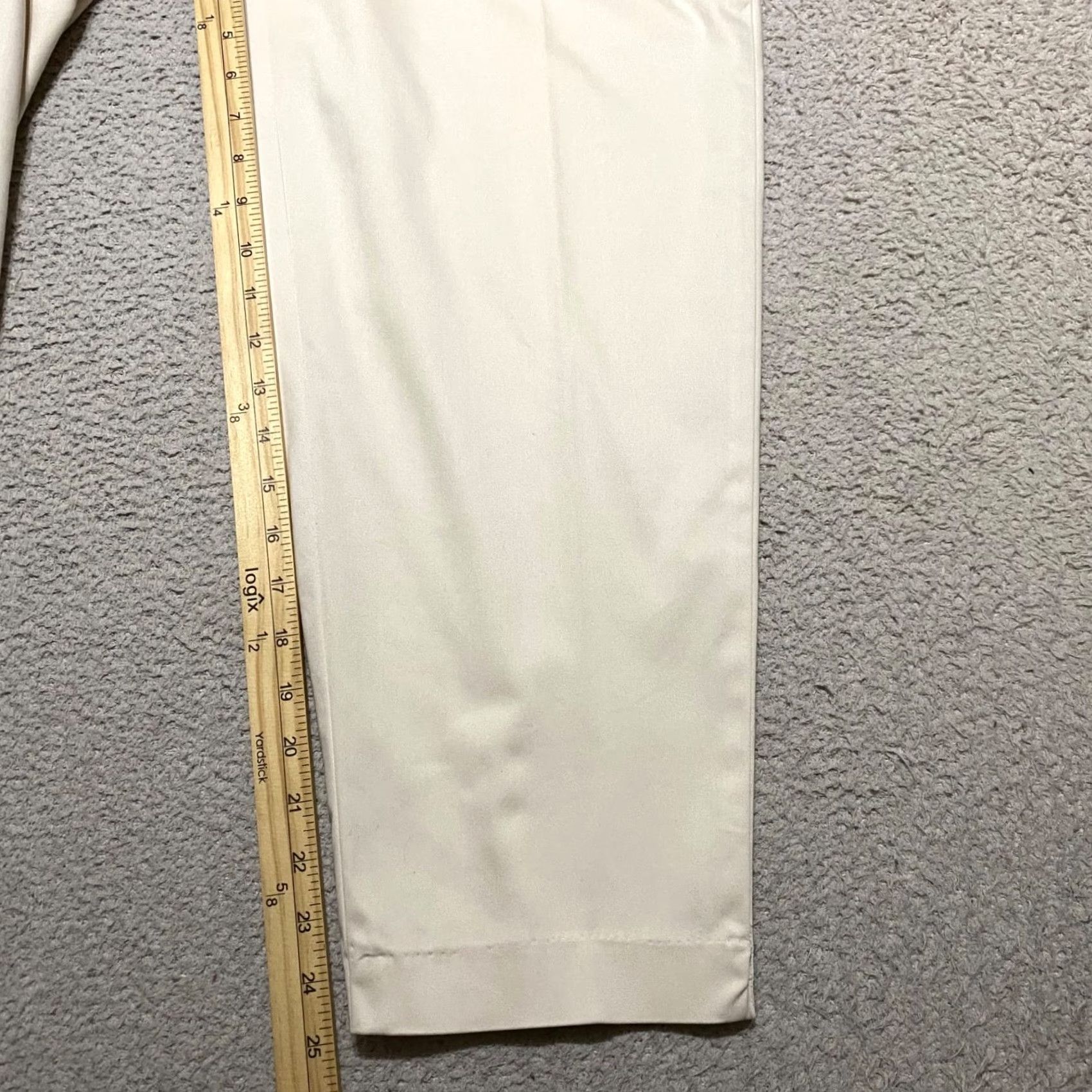Talbots Talbots Womens Pants Beige 12P Petite Straight Dress Pants Flat Front Button Zip Machine Washable Beiges Family: Preppy Mens? No Size 34" / US 12 / IT 48 - 5 Thumbnail